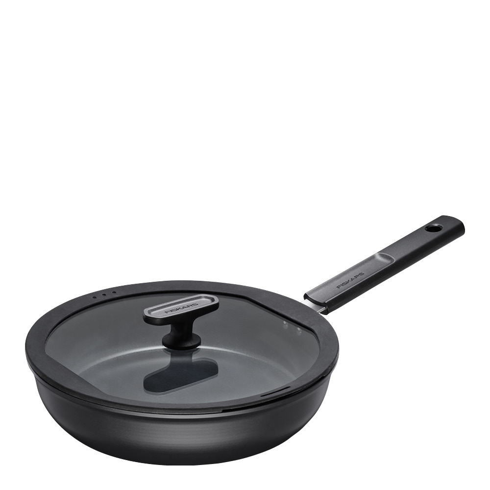 Fiskars Hard Face keramisk traktörpanna med lock 26 cm