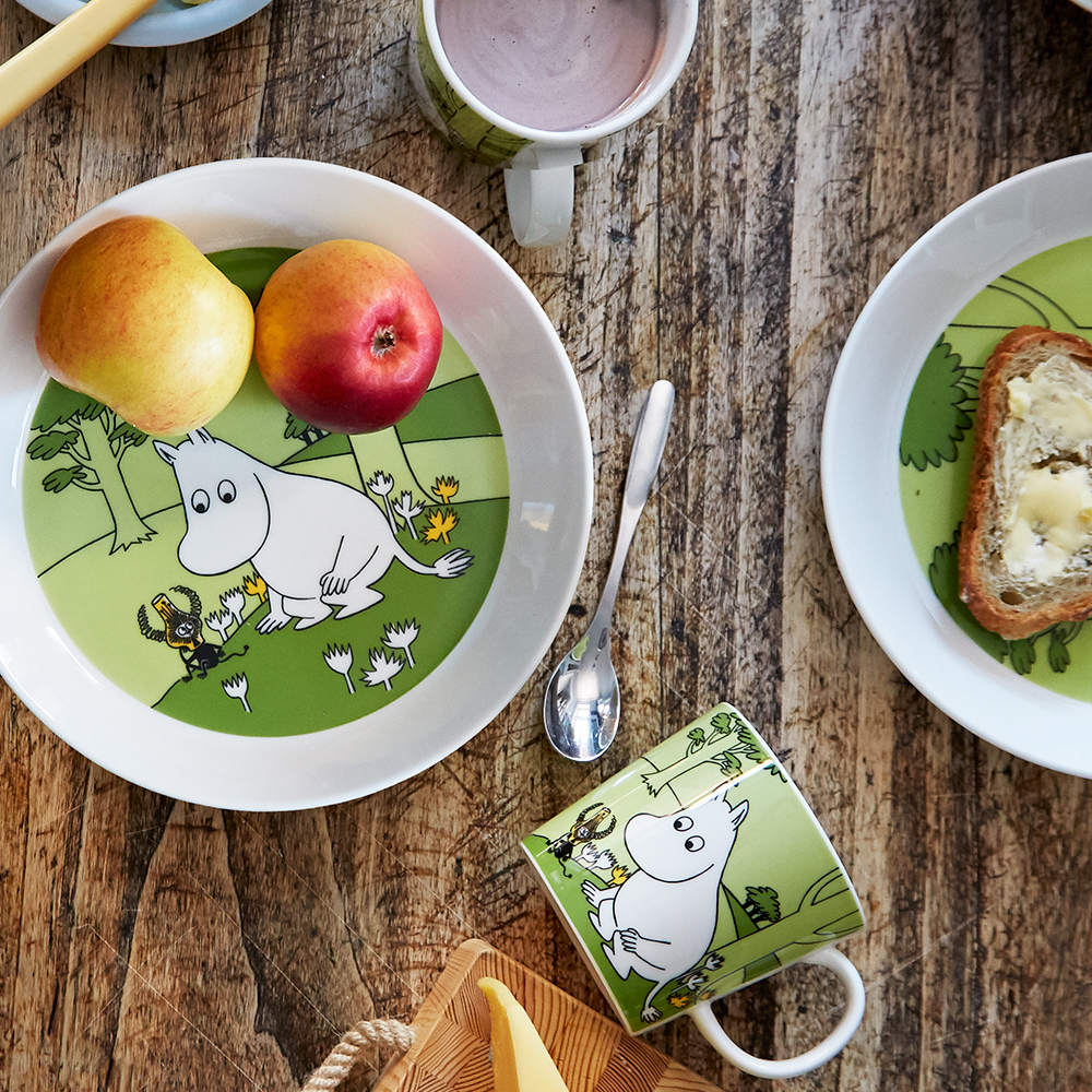 Moomin Arabia Muminmugg Mumintrollet Gräsgrön