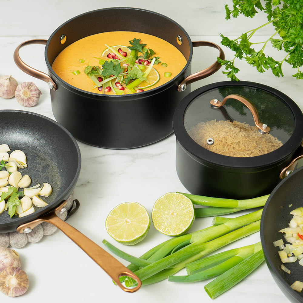 Modern House Black Copper Stekpanna 2 delar 20 28 cm Svart/Koppar