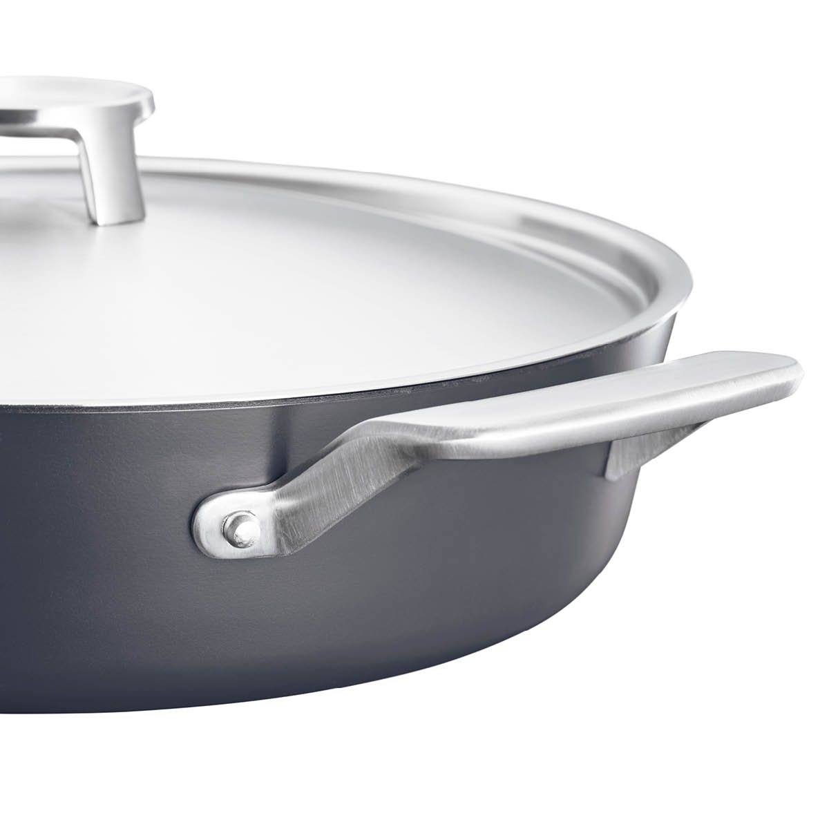 Fiskars Taiten Ugnspanna med lock 28 cm Svart