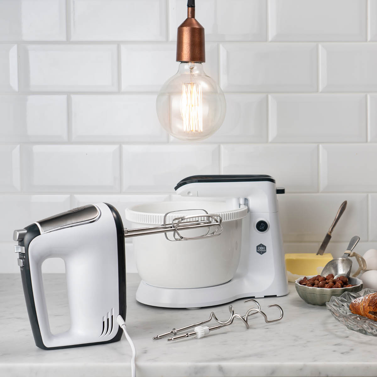 OBH Nordica Delightful Elvisp Med Bunke Vit 3,4L