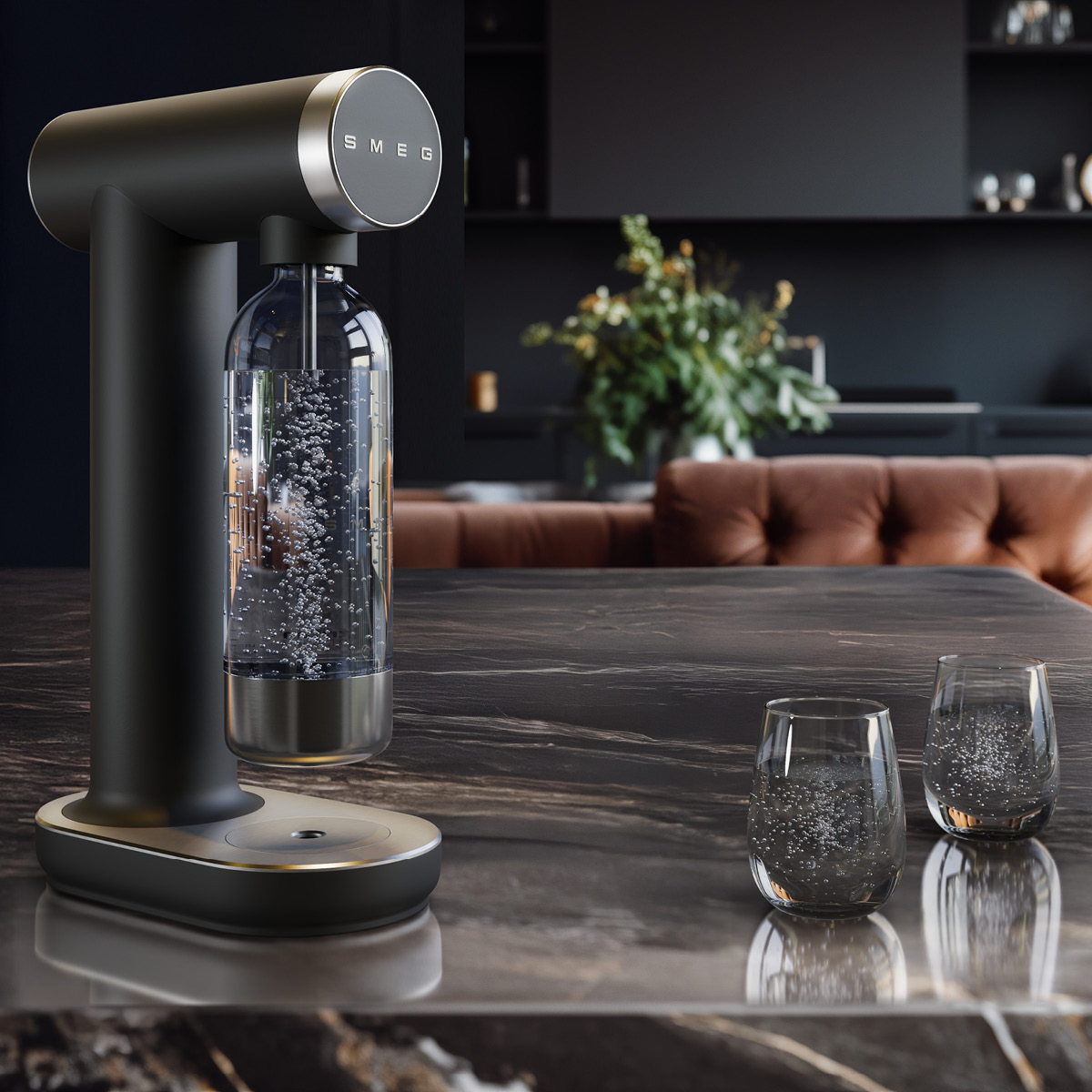 Smeg Collezione SKC01 kolsyremaskin 0,8 L matt svart