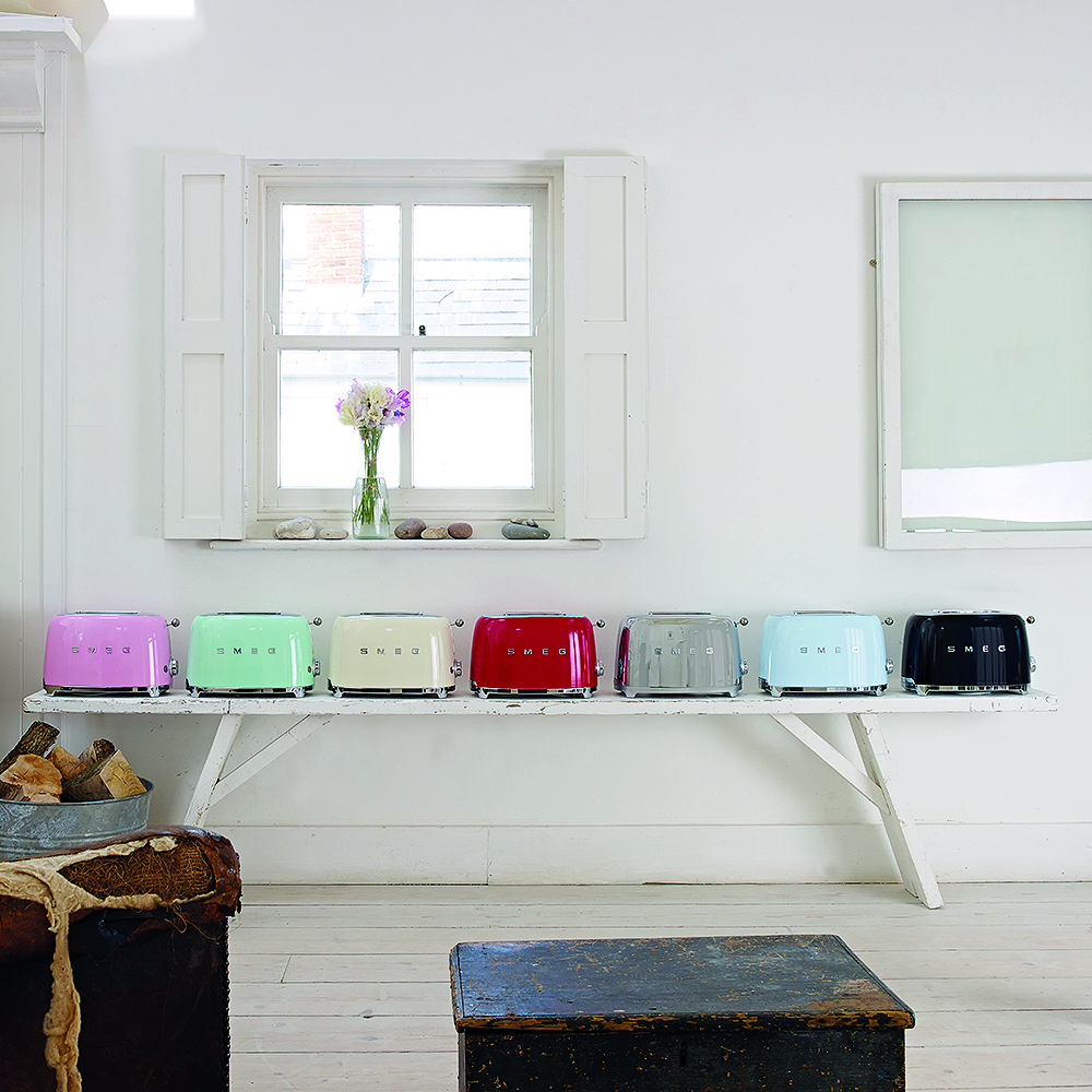 Smeg Brödrost 2 skivor TSF01 Blå