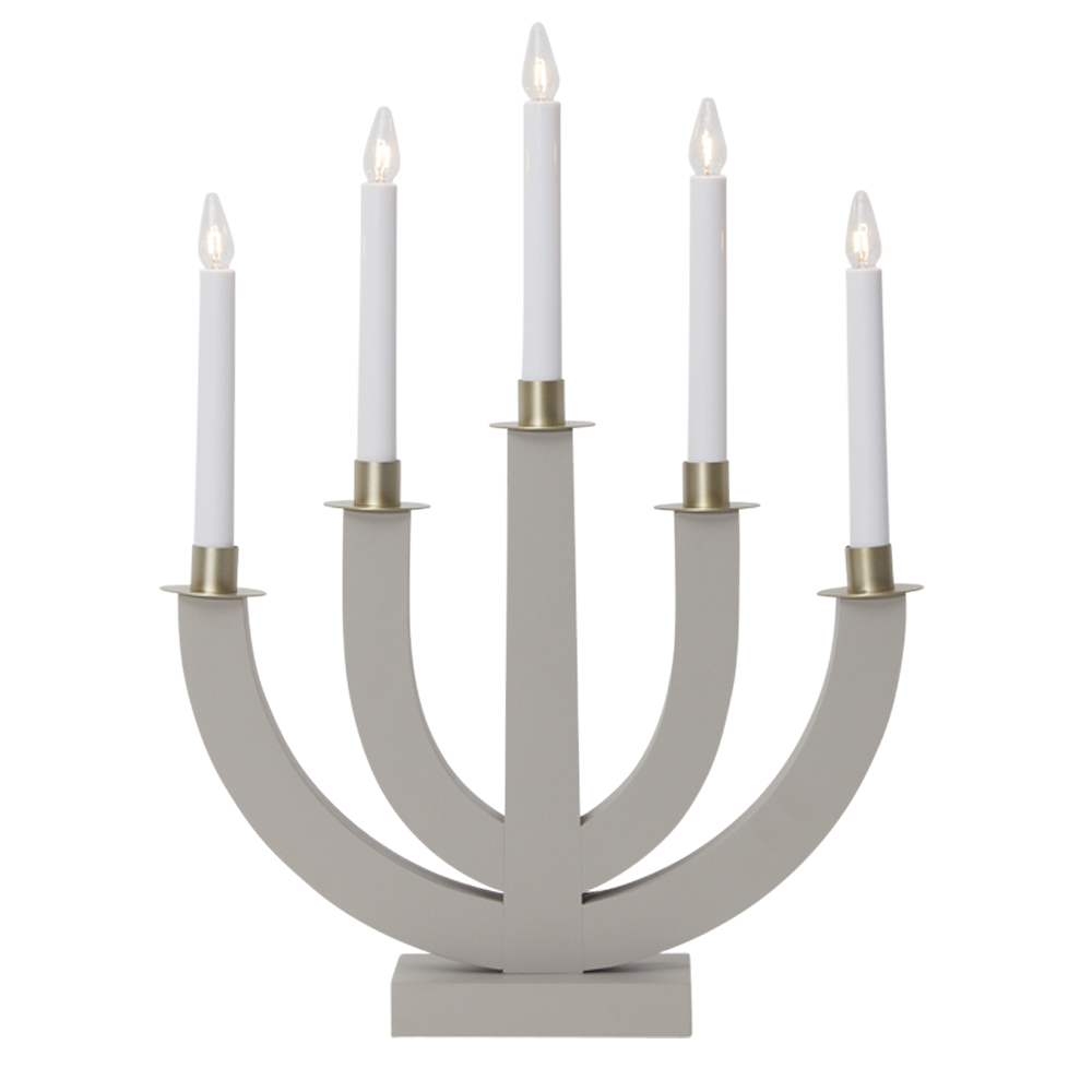 Star Trading Eli Adventsljusstake 47 cm Grå