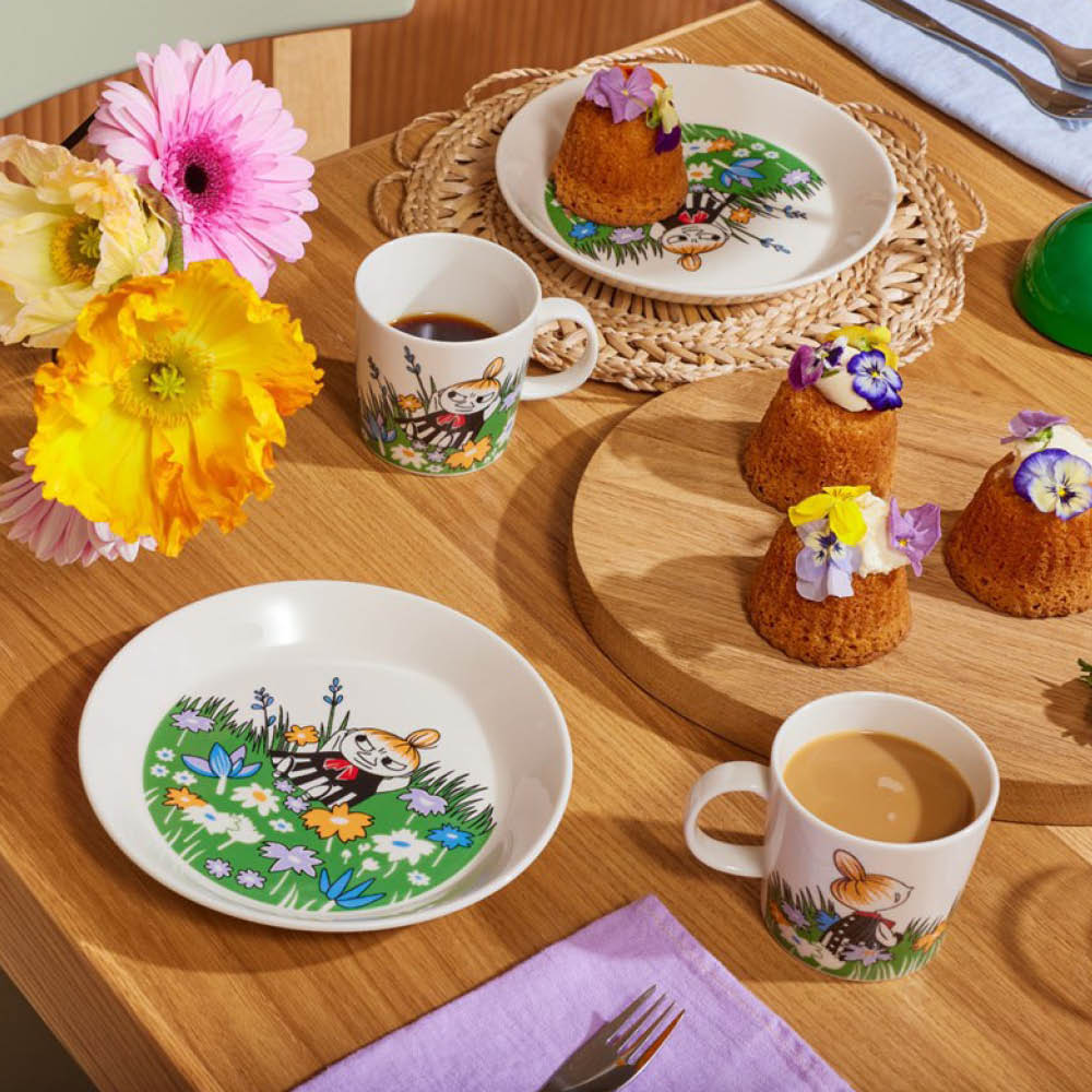 Moomin Arabia Muminmugg Lilla My på Ängen Vit/Grön