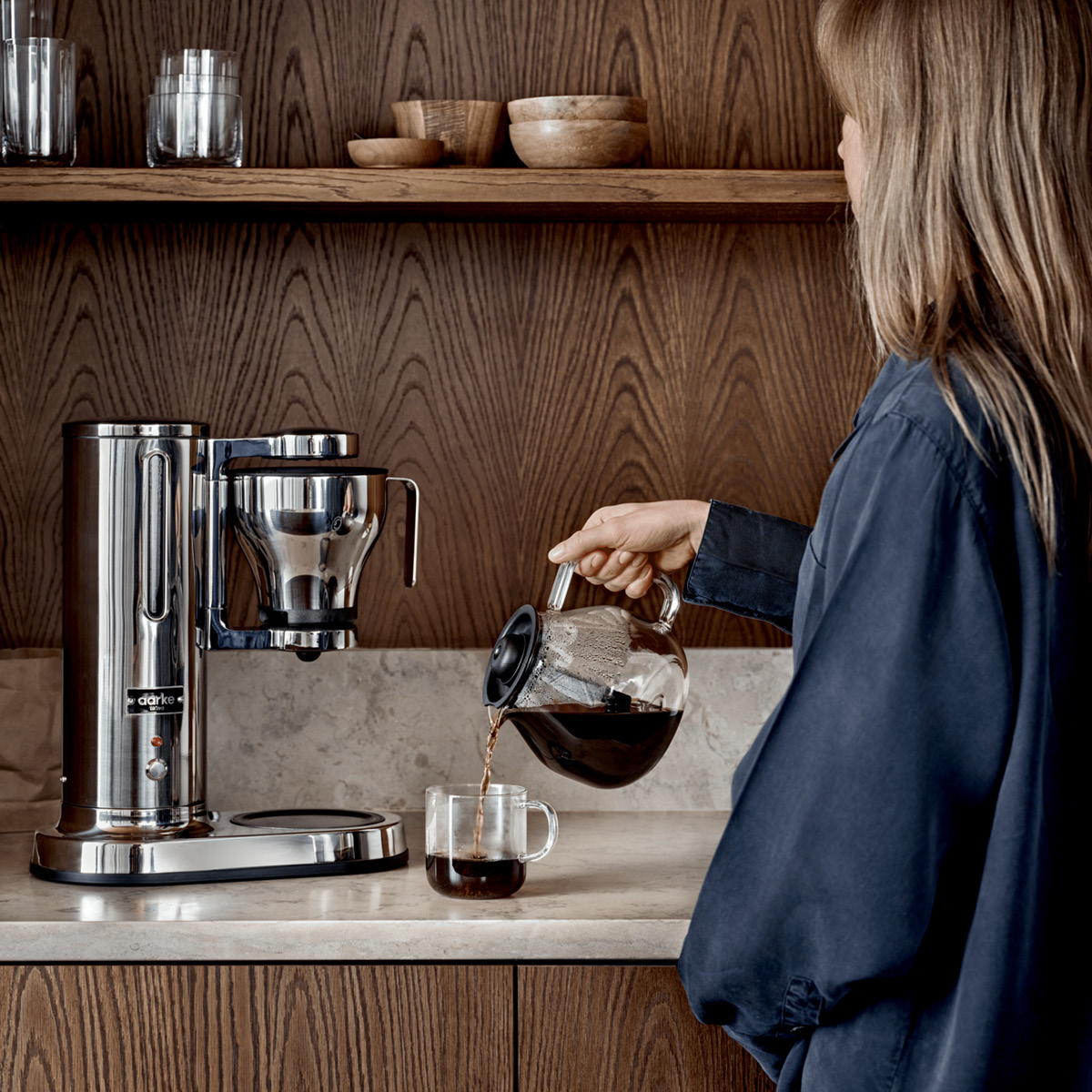 Aarke kaffebryggare stål