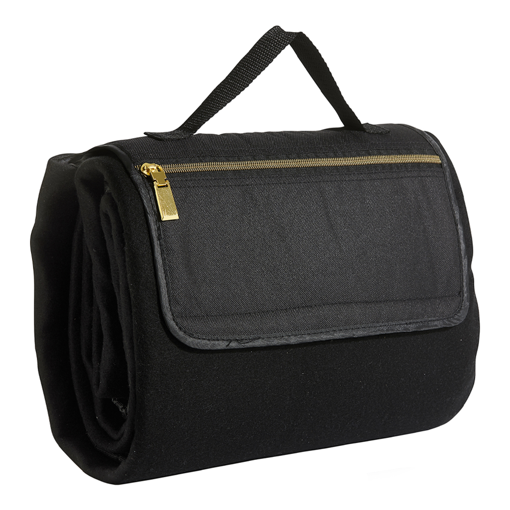 Sagaform City Picknick Pläd 130x170 cm Svart/Guld