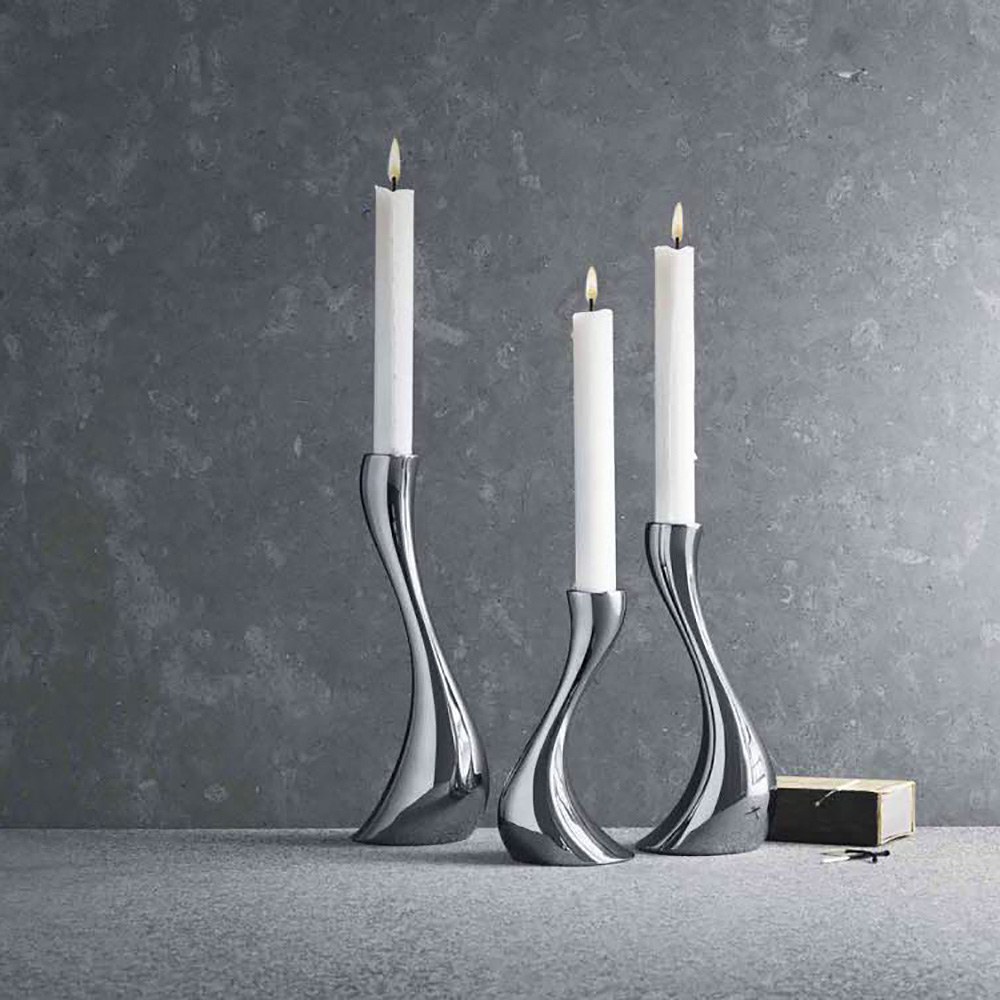 Georg Jensen Cobra Ljusstake 3-pack Rostfri