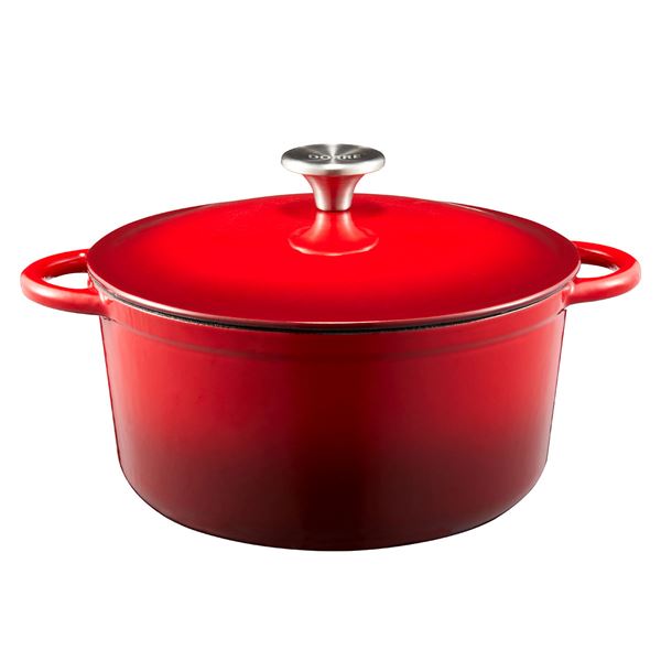 Dorre Gjutjärnsgryta 4 liter Röd