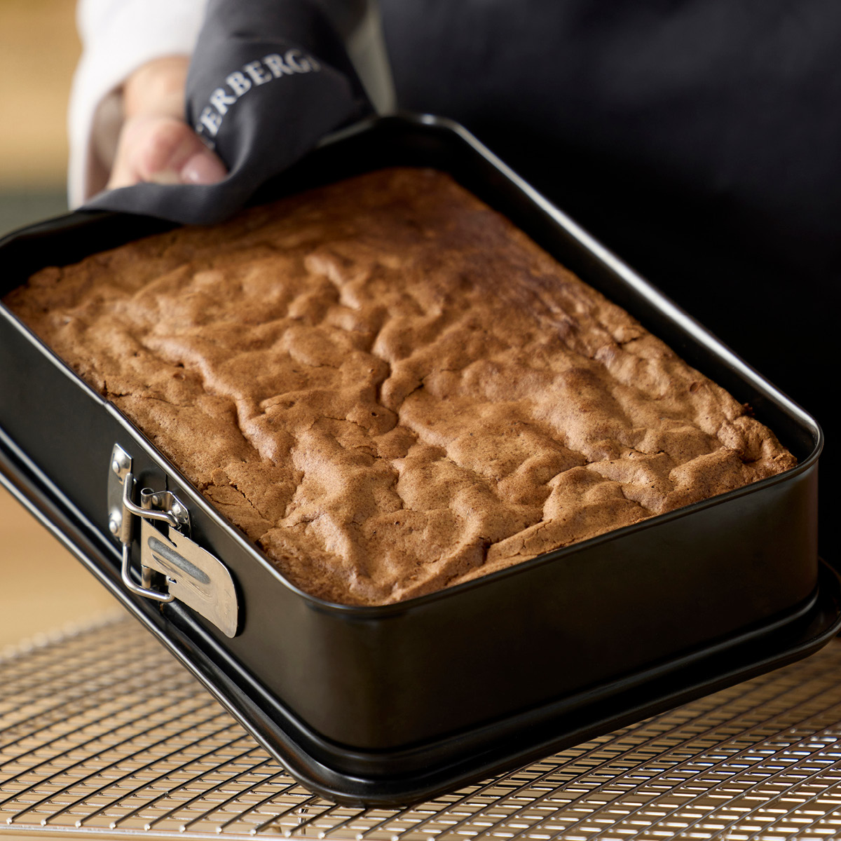 Blomsterberg Rektangulär springform 28x20 cm rostfritt stål