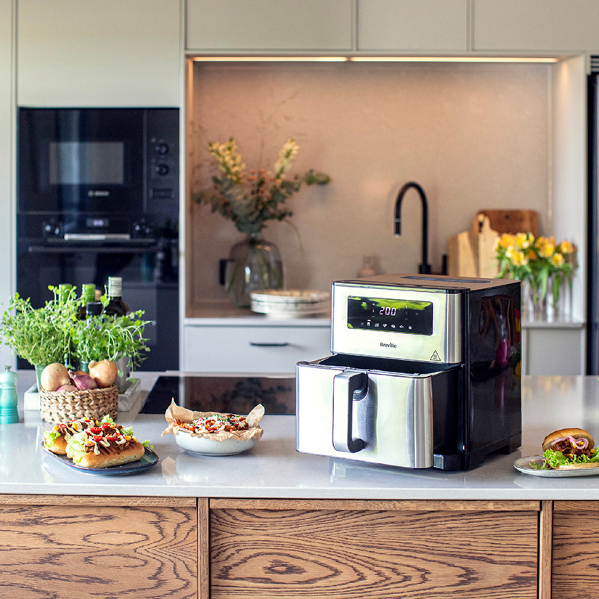 Breville Halo XL 9 L Digital Air Fryer Stål