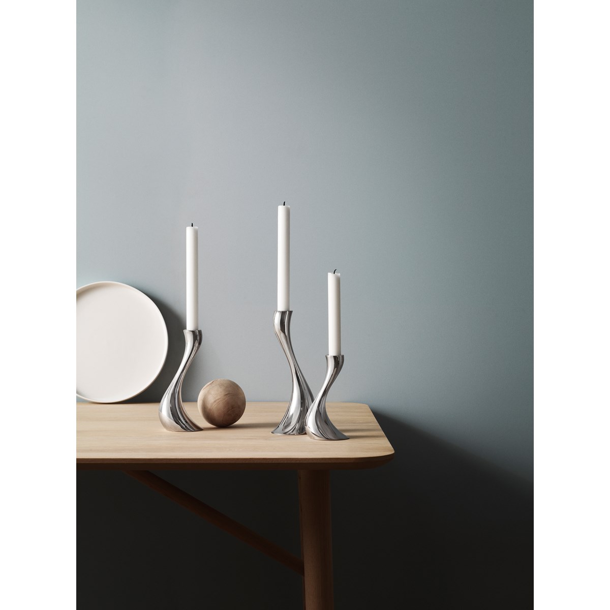 Georg Jensen Cobra Ljusstake 3-pack Rostfri