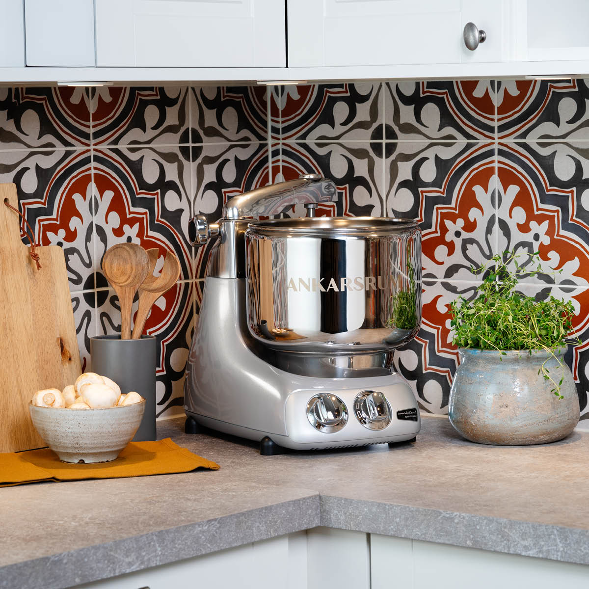 Ankarsrum Assistent Original Köksmaskin Jubilee Silver