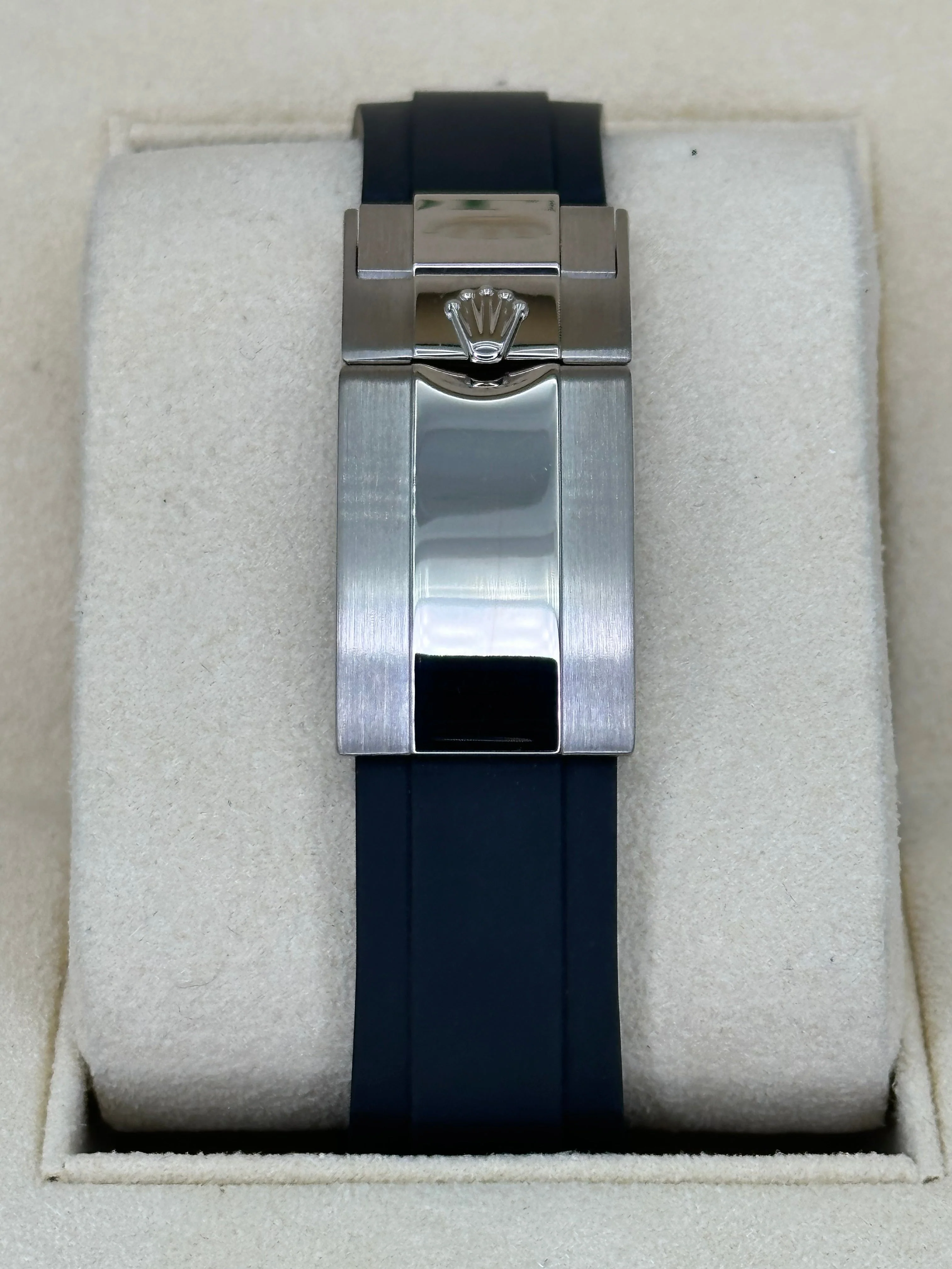 Daytona 40mm 116519LN White Gold Oysterflex Grey Ghost Dial