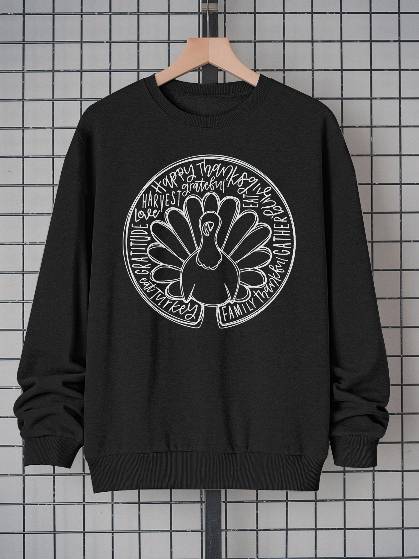 Men's Thanksgiving Turkey Graphic Sweatshirt - 