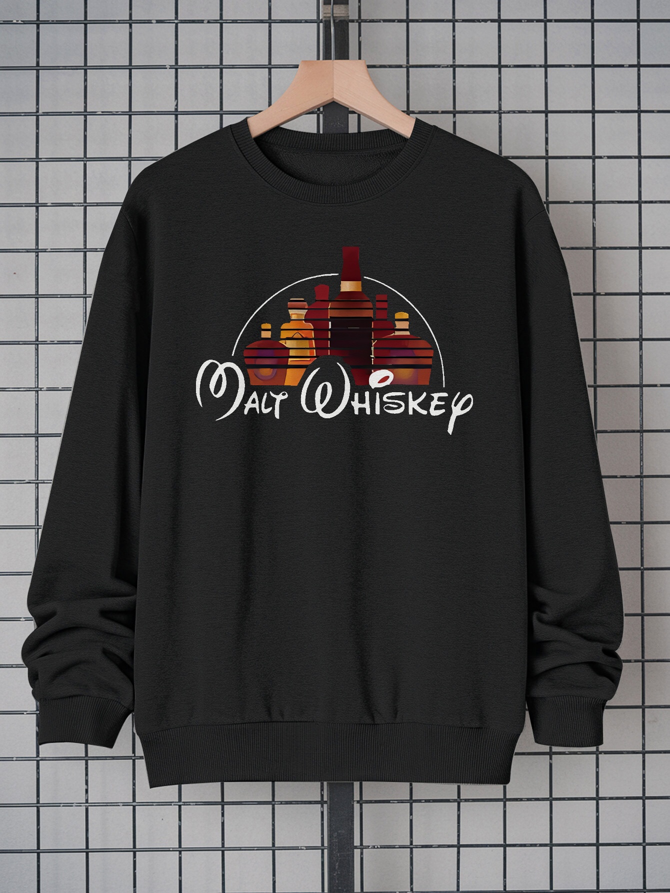 Men's Funny Whiskey Graphic Sweatshirt - 