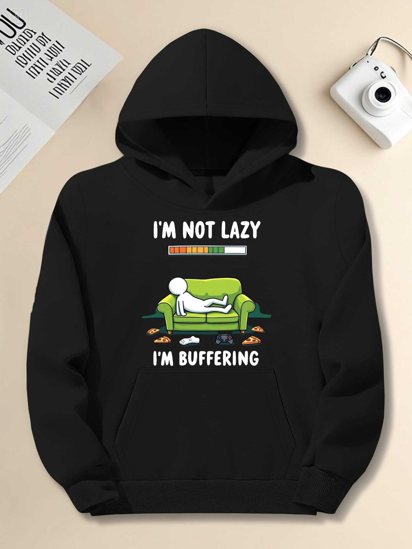 Men's Plus Size Hoodie - 