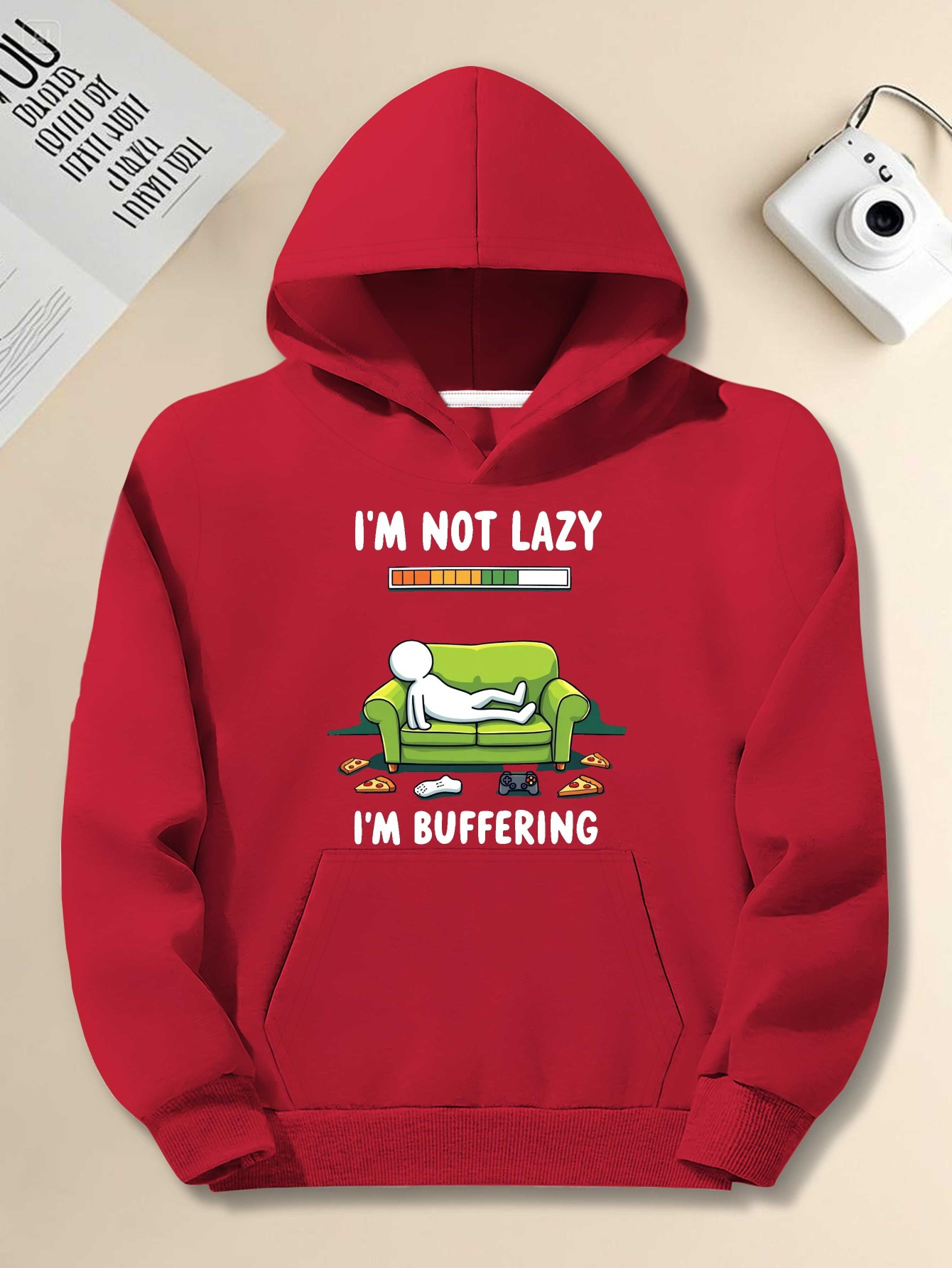 Men's Plus Size Hoodie - 