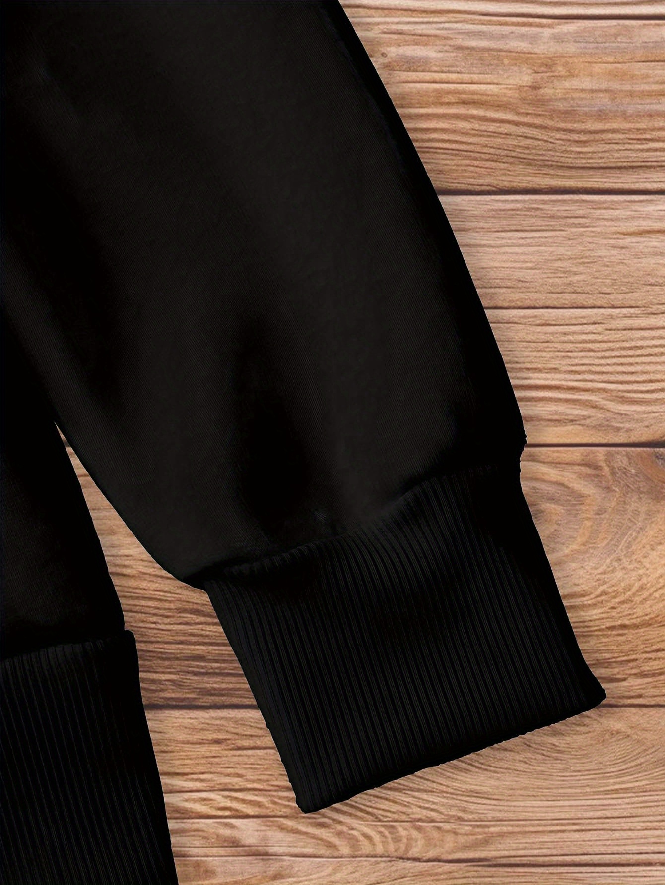 Men's Plus Size Black Hoodie with Bulldog Martial Arts Graphic - 