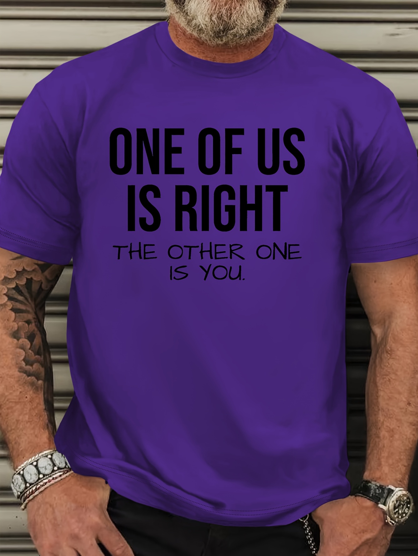 Men's Plus Size Funny T-Shirt - 