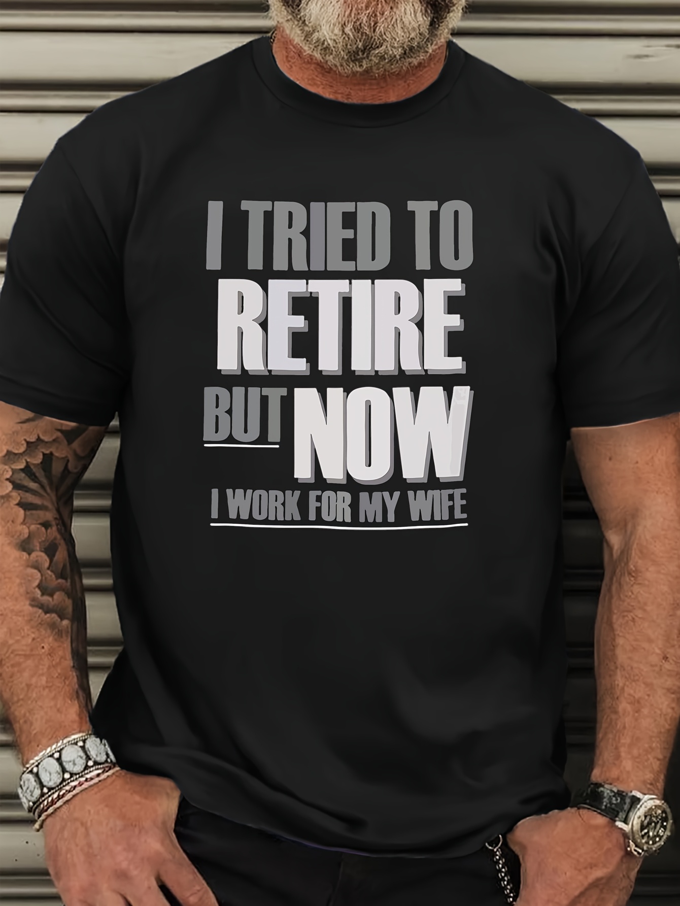 Men'S Plus Size Casual Crew Neck T-Shirt 