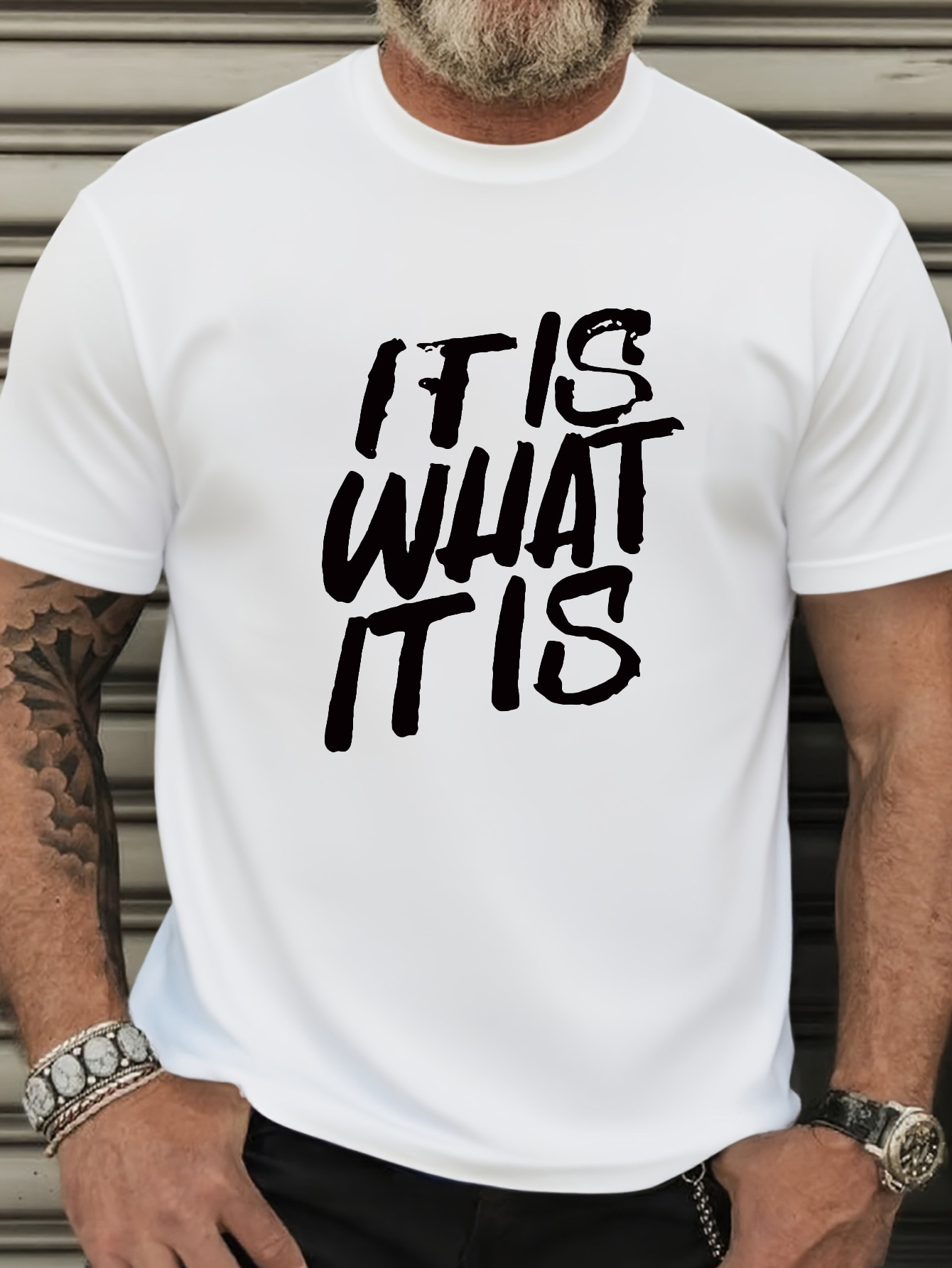 Men's Plus Size Funny T-Shirt - 