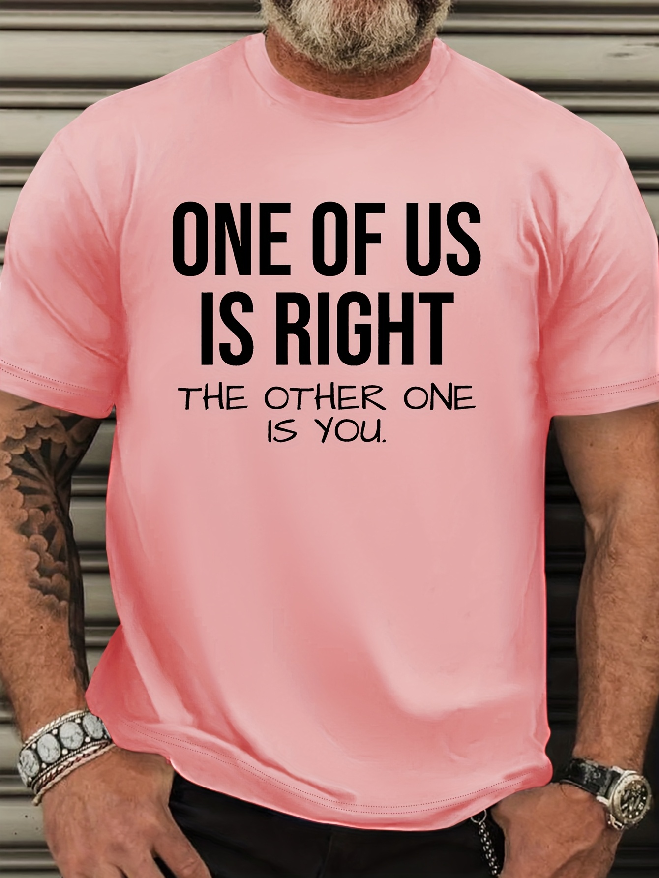 Men's Plus Size Funny T-Shirt - 