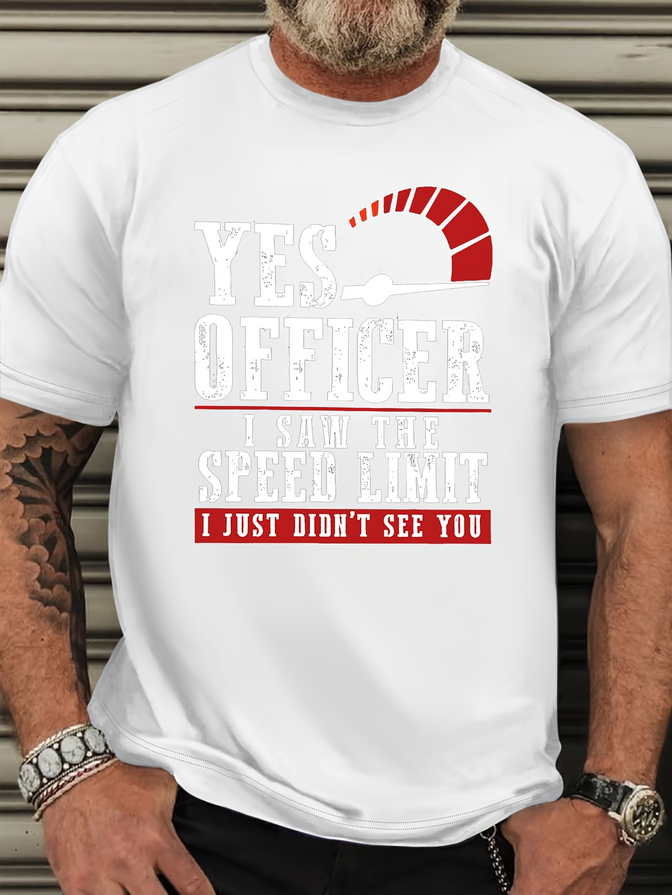 Plus Size Men's Casual Crew Neck T-Shirt - 