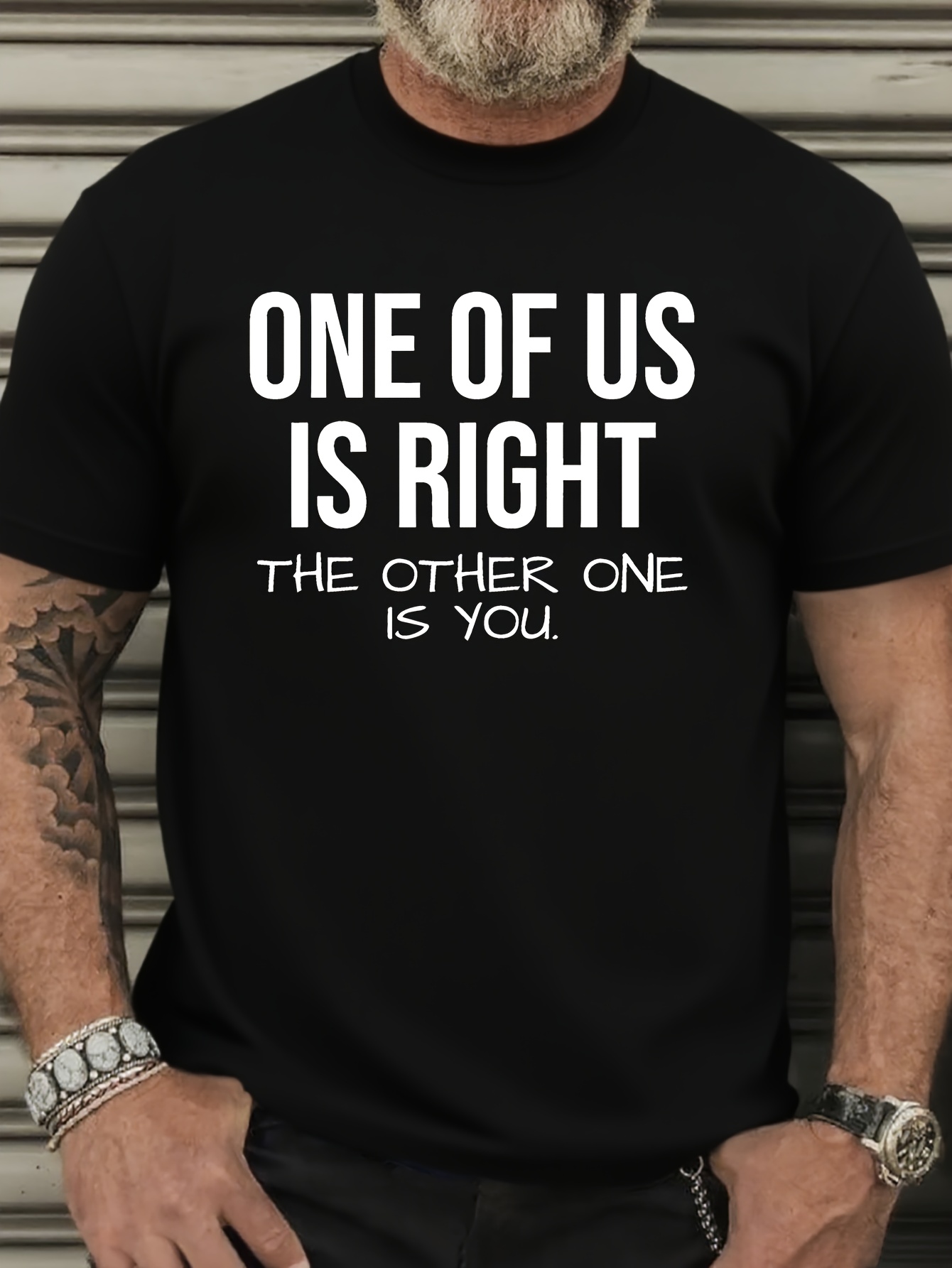 Men's Plus Size Funny T-Shirt - 