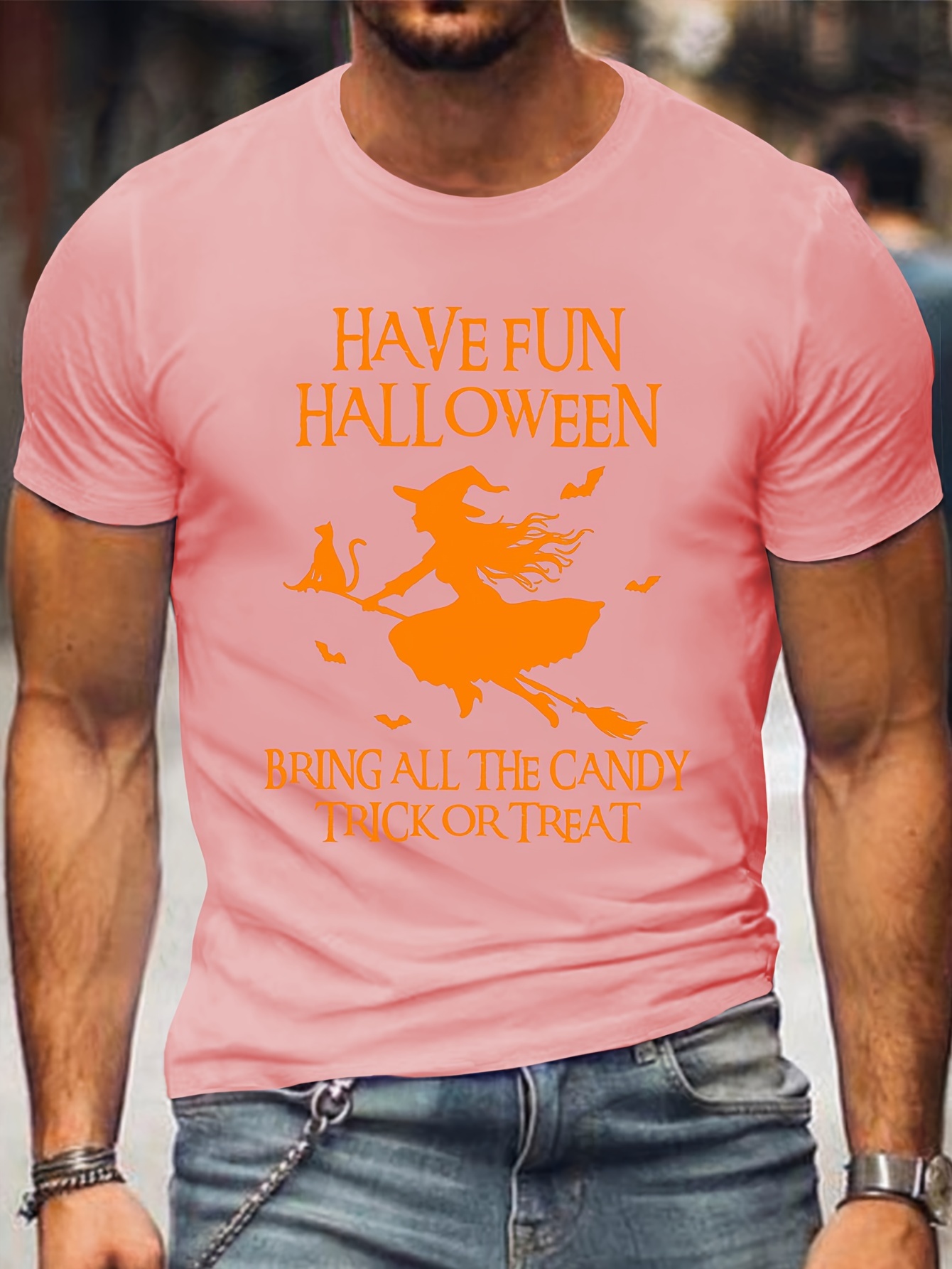 Men's Halloween Graphic T-Shirt - 
