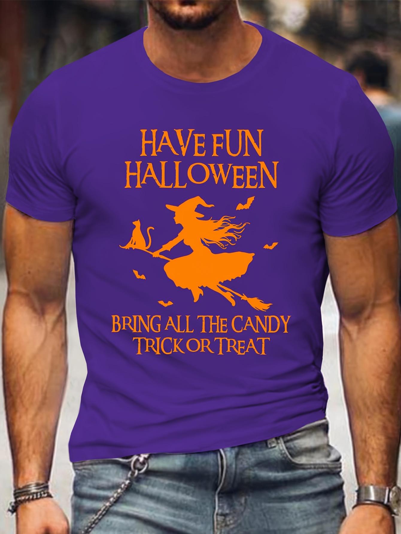 Men's Halloween Graphic T-Shirt - 
