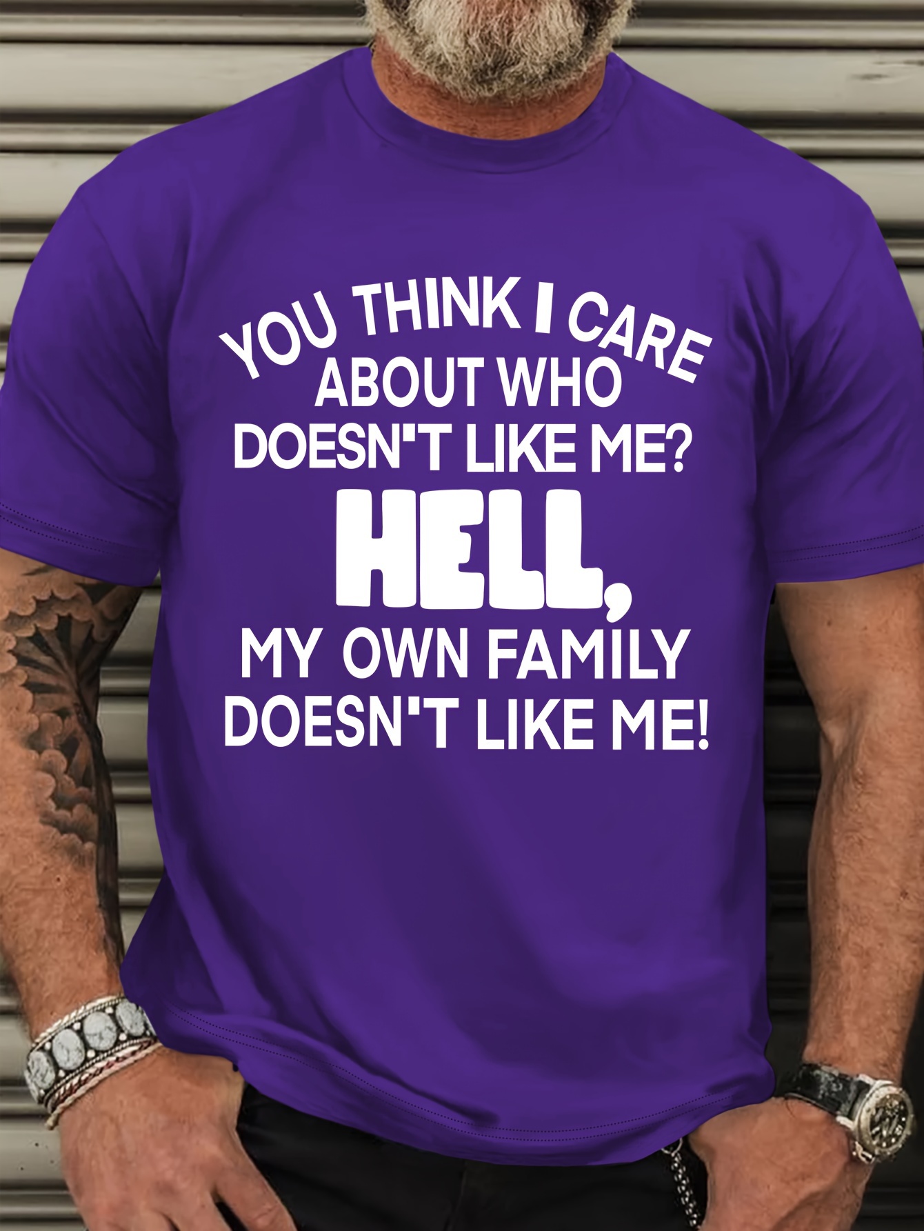 Plus Size Men's Casual Short Sleeve T-Shirt with Bold 