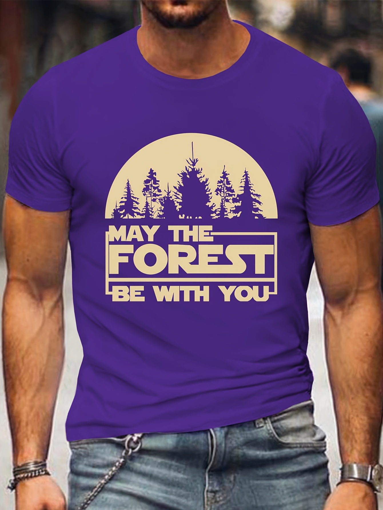 Men's Plus Size Graphic T-Shirt - 