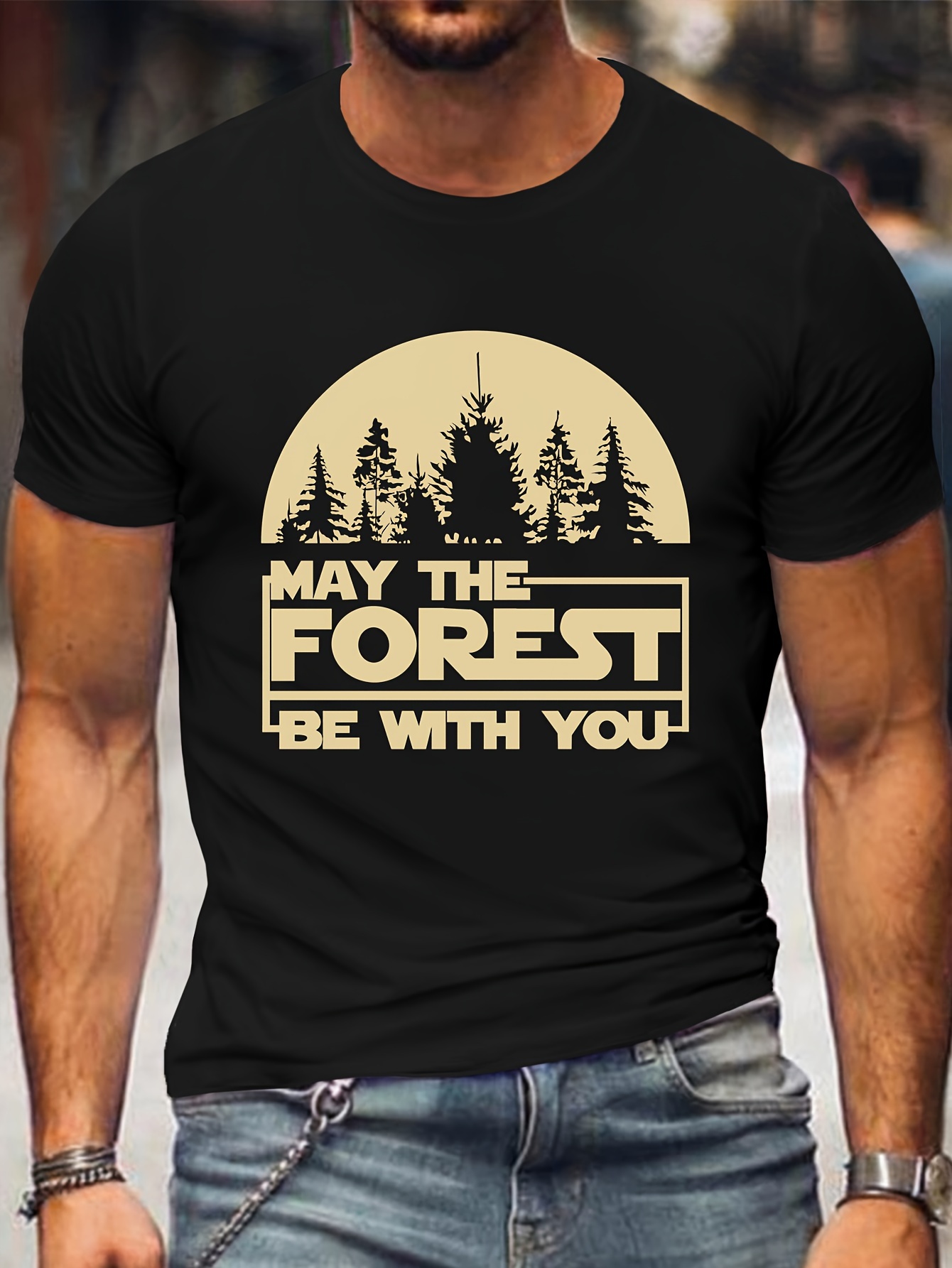 Men's Plus Size Graphic T-Shirt - 