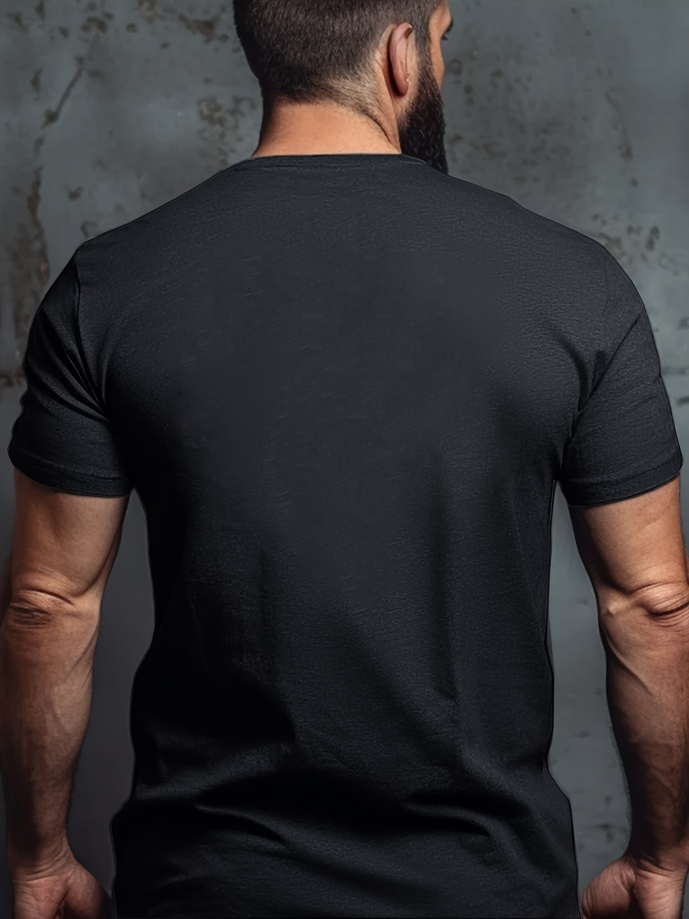 Plus Size Men's Casual Crew Neck T-Shirt with 'I'M FLUENT IN 3 LANGUAGES - English, Sarcasm, and Profanity' Slogan Print, 100% Polyester, Slight Stretch Knit Fabric for Spring/Summer/Fall - Regular Fit Adult Tee