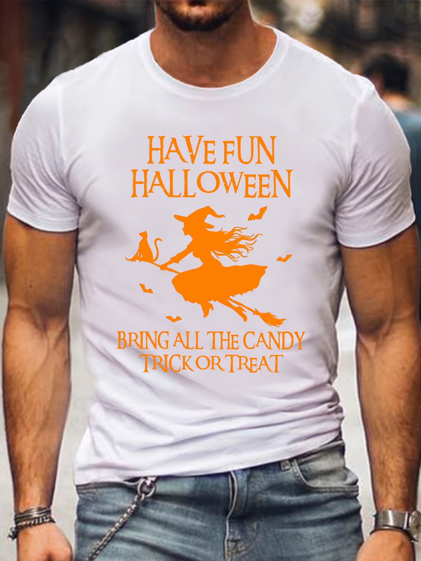 Men's Halloween Graphic T-Shirt - 