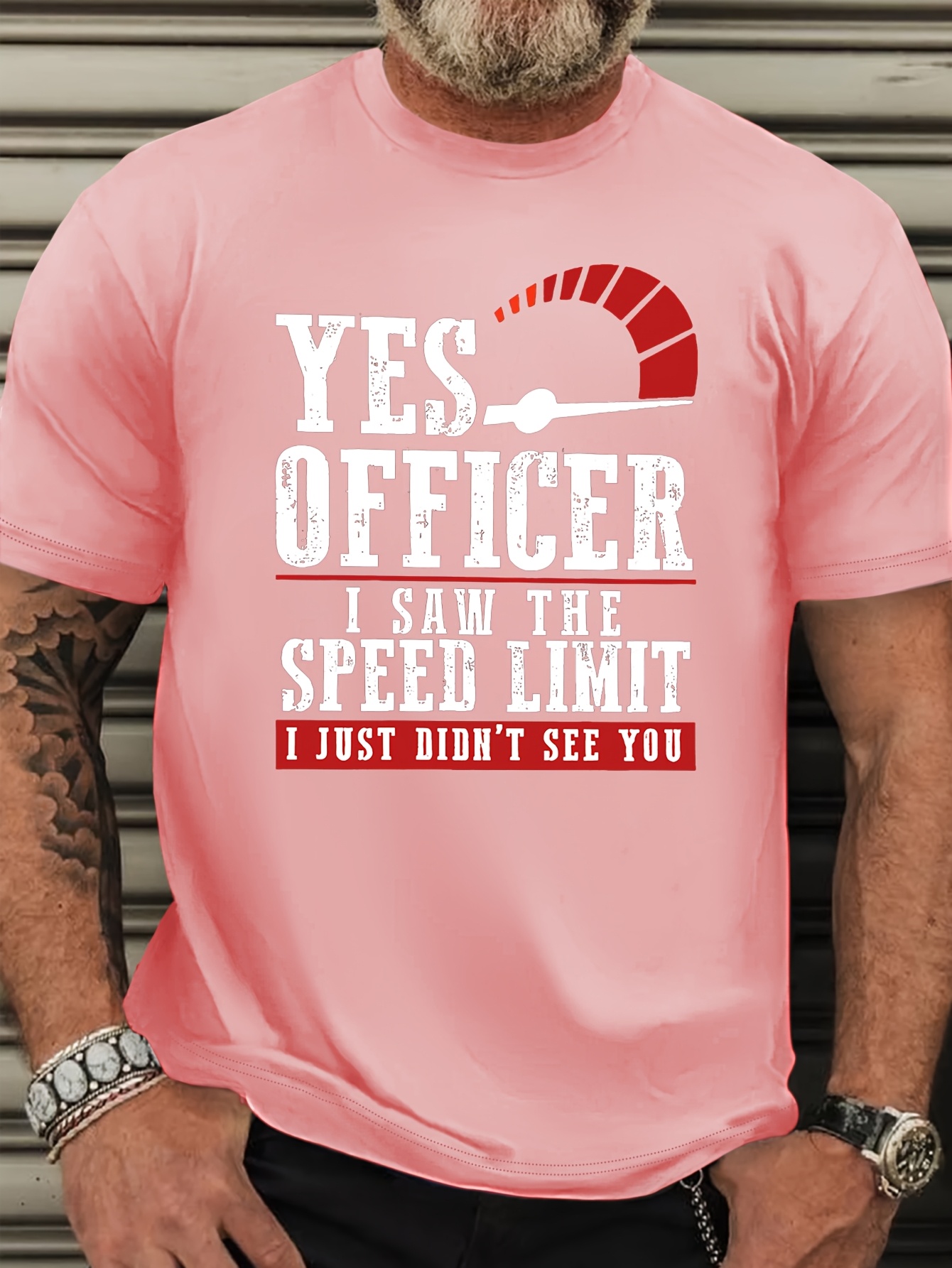 Plus Size Men's Casual Crew Neck T-Shirt - 