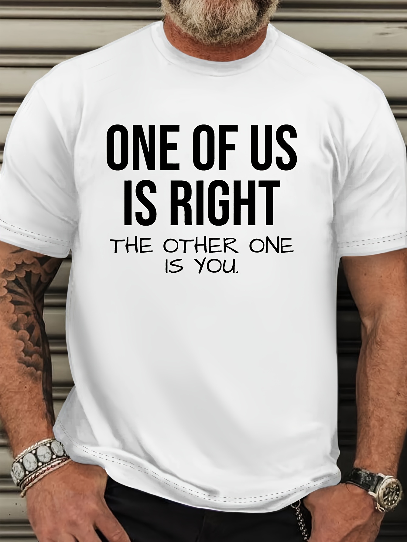 Men's Plus Size Funny T-Shirt - 