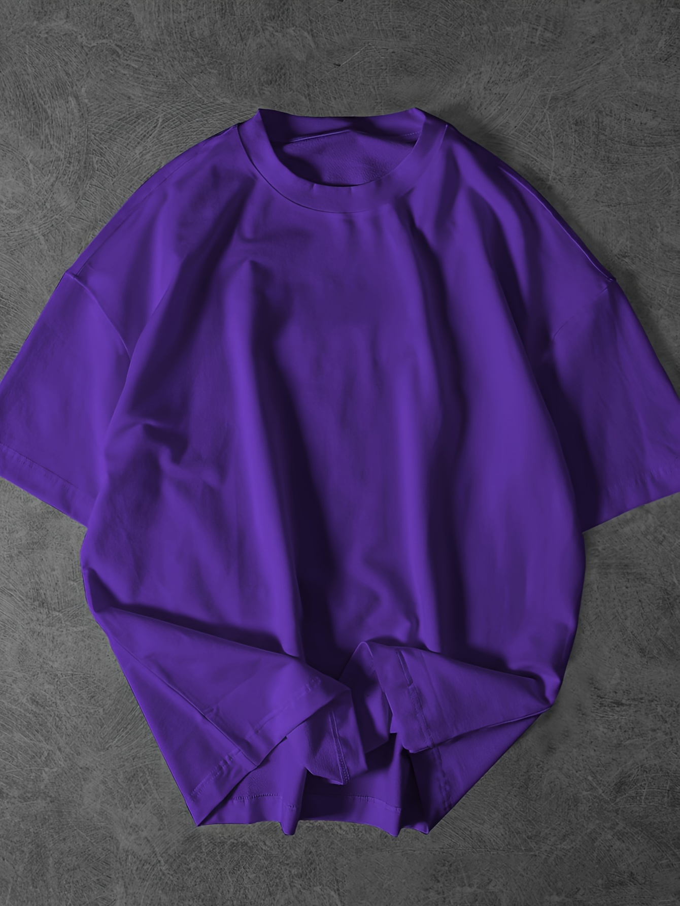 Mens Plus Size Casual Crew Neck T-Shirt with Skull Print & Slogan - Polyester Knit Fabric, Medium Stretch, Regular Fit, All-Season Adult Tee