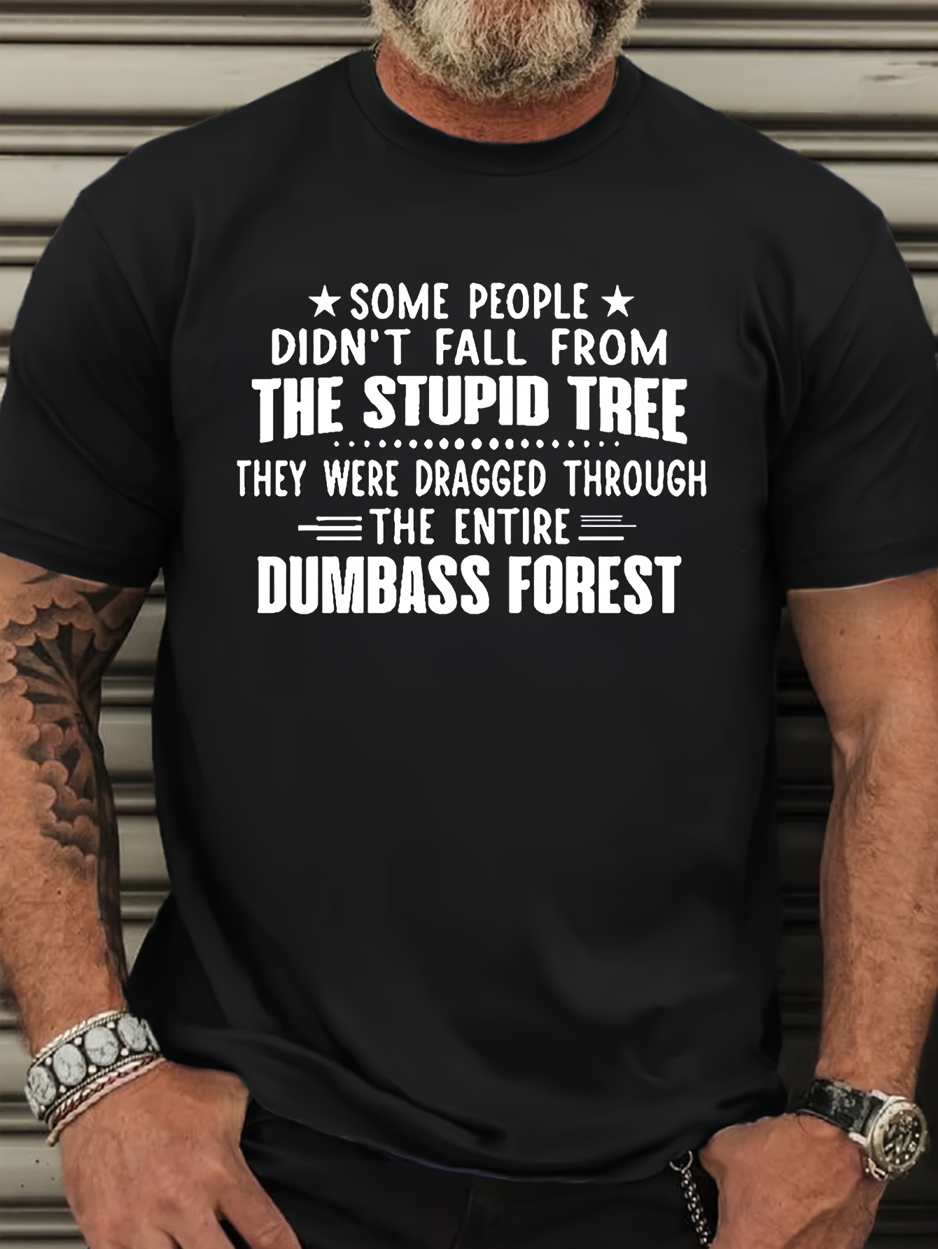 Men's Plus Size Funny Sarcastic T-Shirt - 