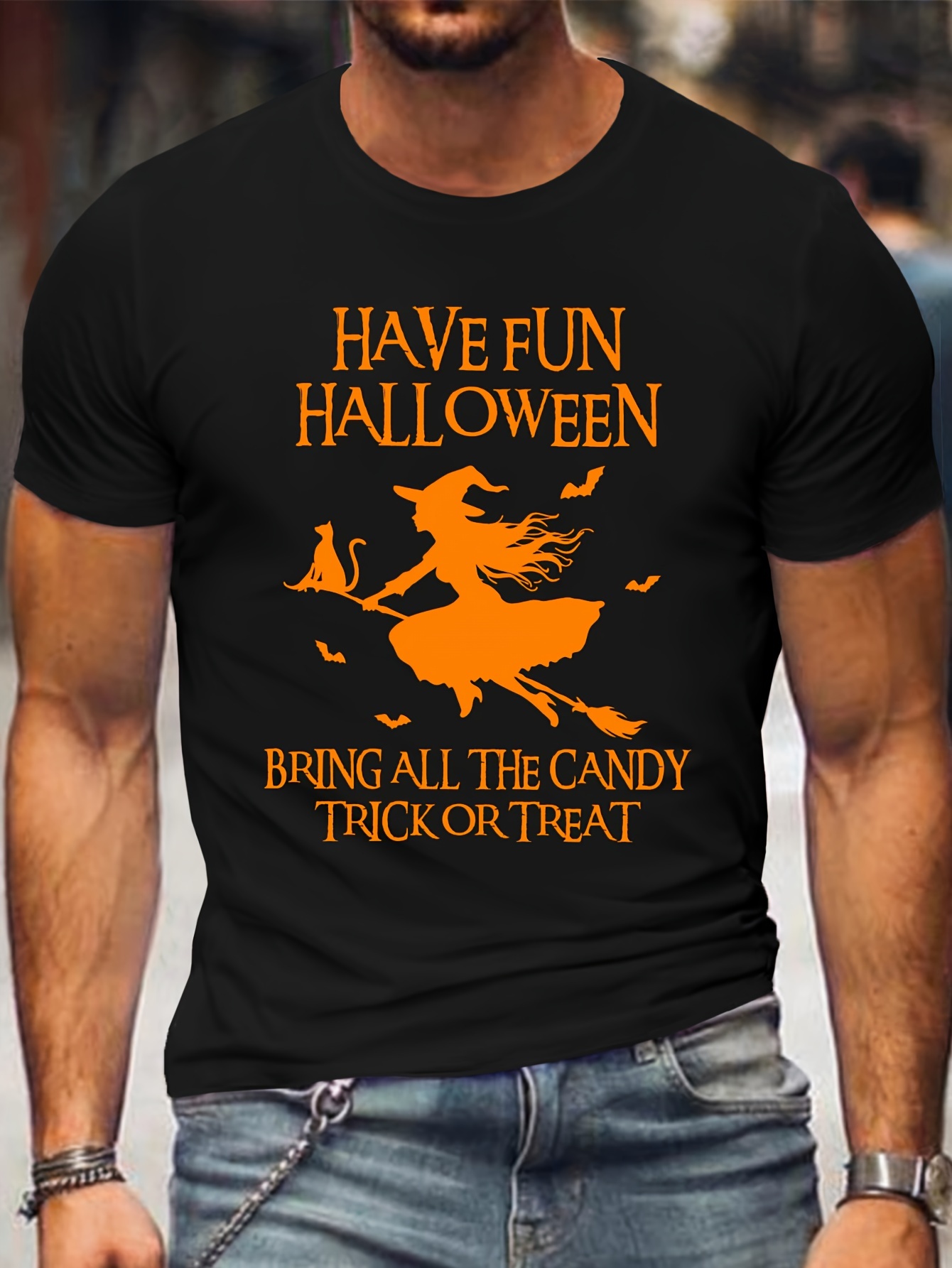 Men's Halloween Graphic T-Shirt - 
