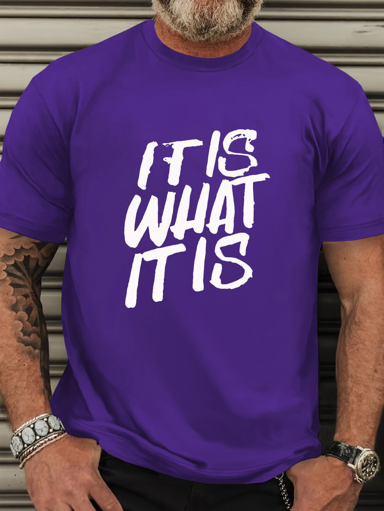 Men's Plus Size Funny T-Shirt - 