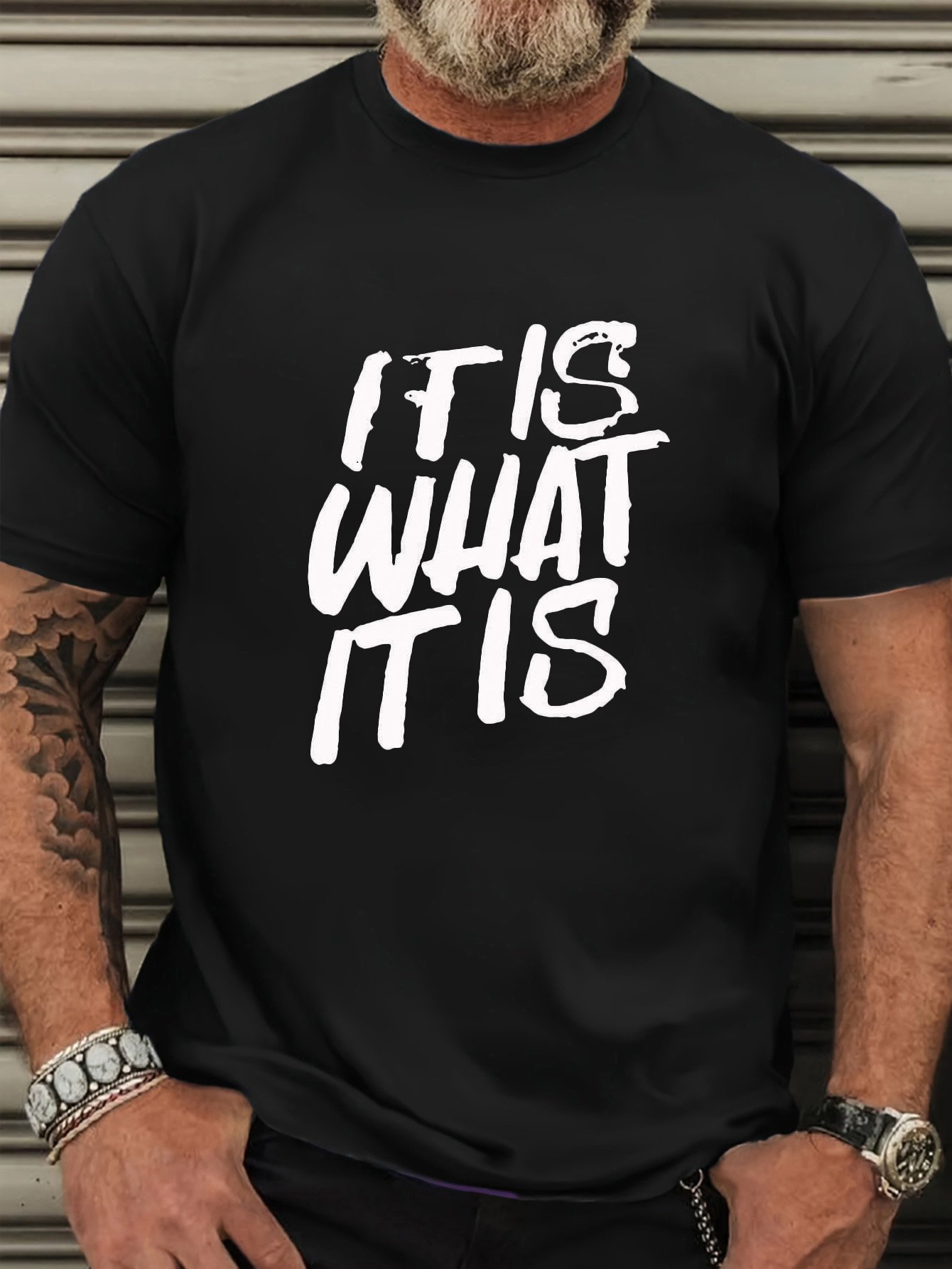 Men's Plus Size Funny T-Shirt - 