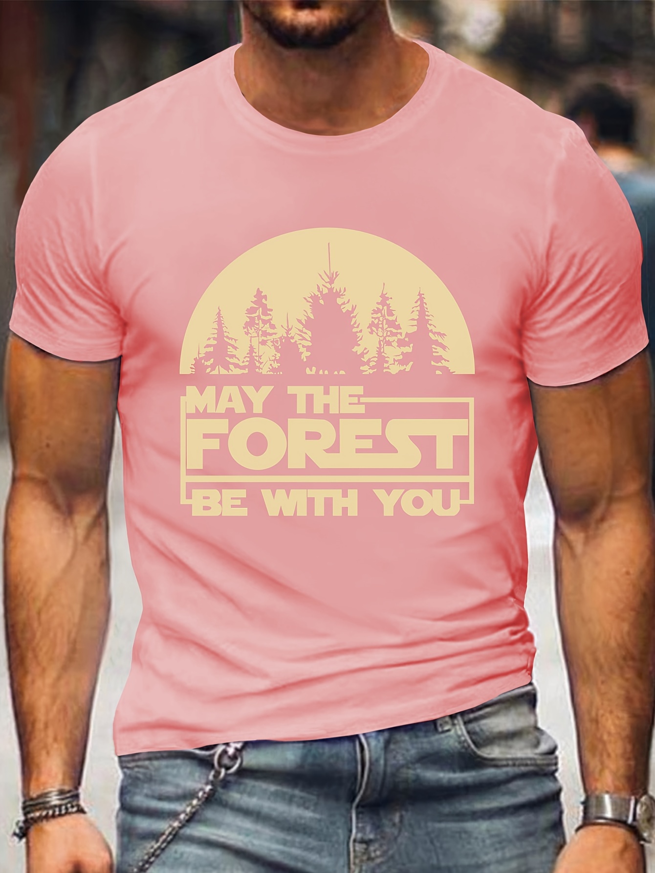 Men's Plus Size Graphic T-Shirt - 