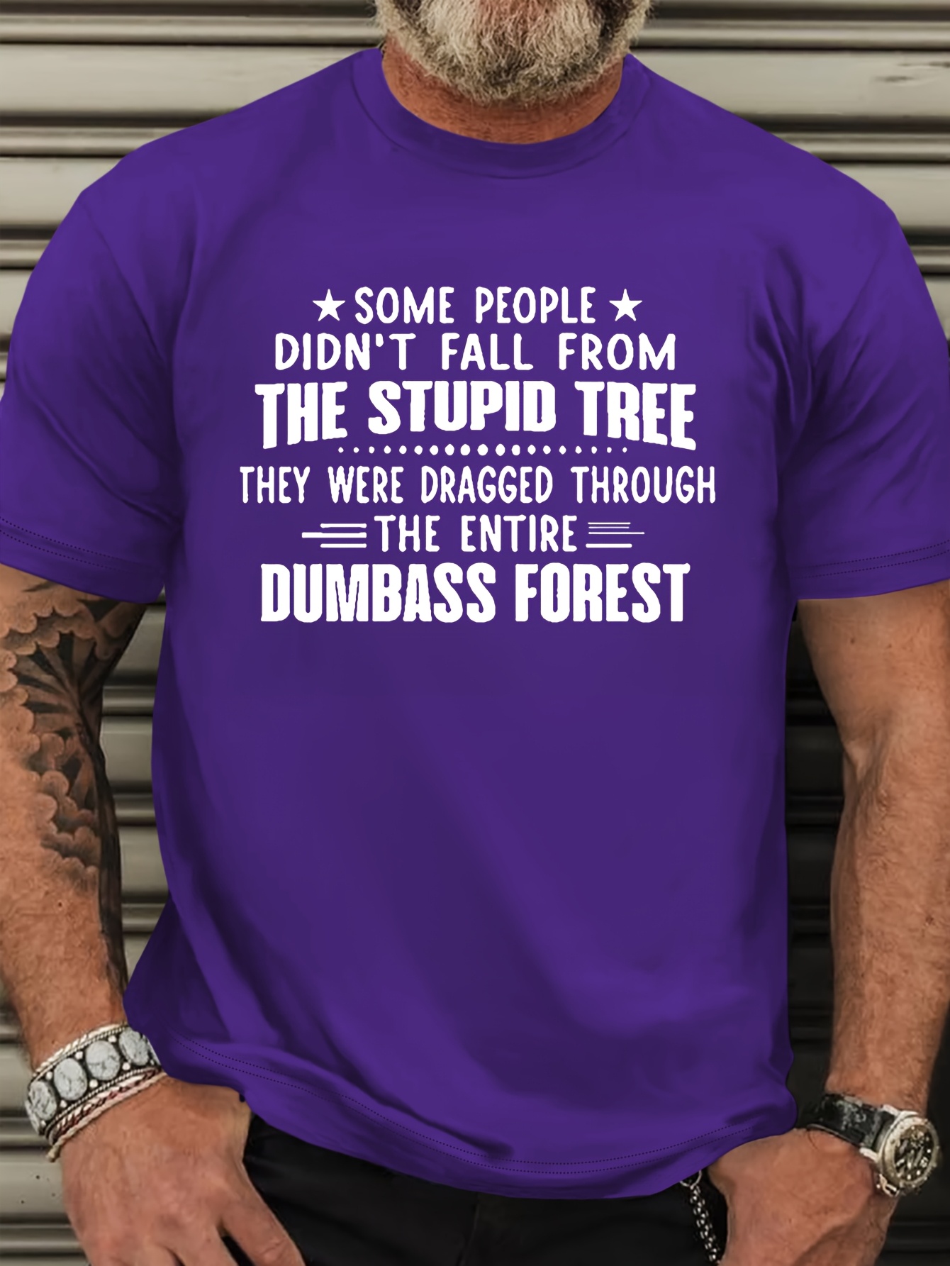 Men's Plus Size Funny Sarcastic T-Shirt - 