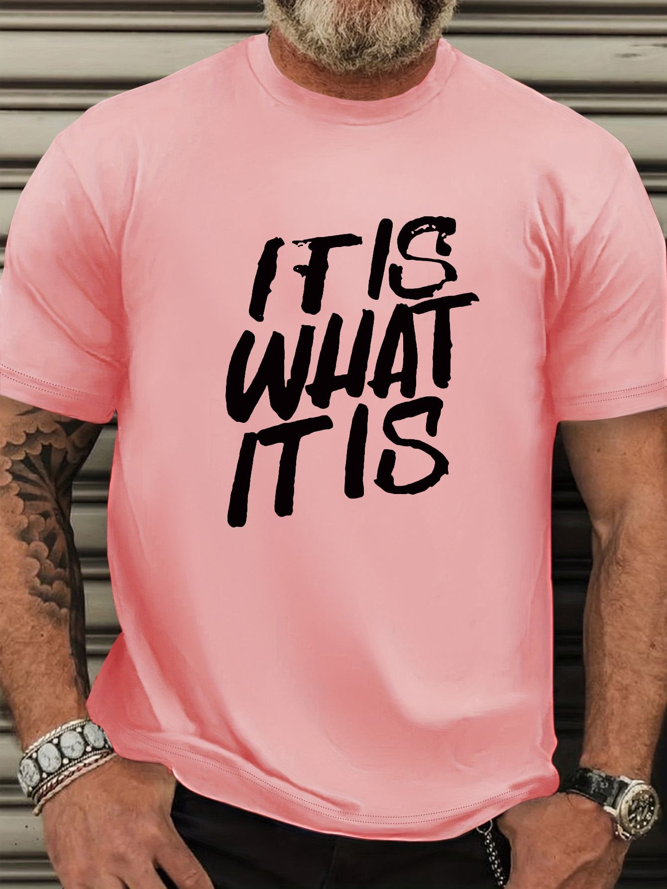 Men's Plus Size Funny T-Shirt - 