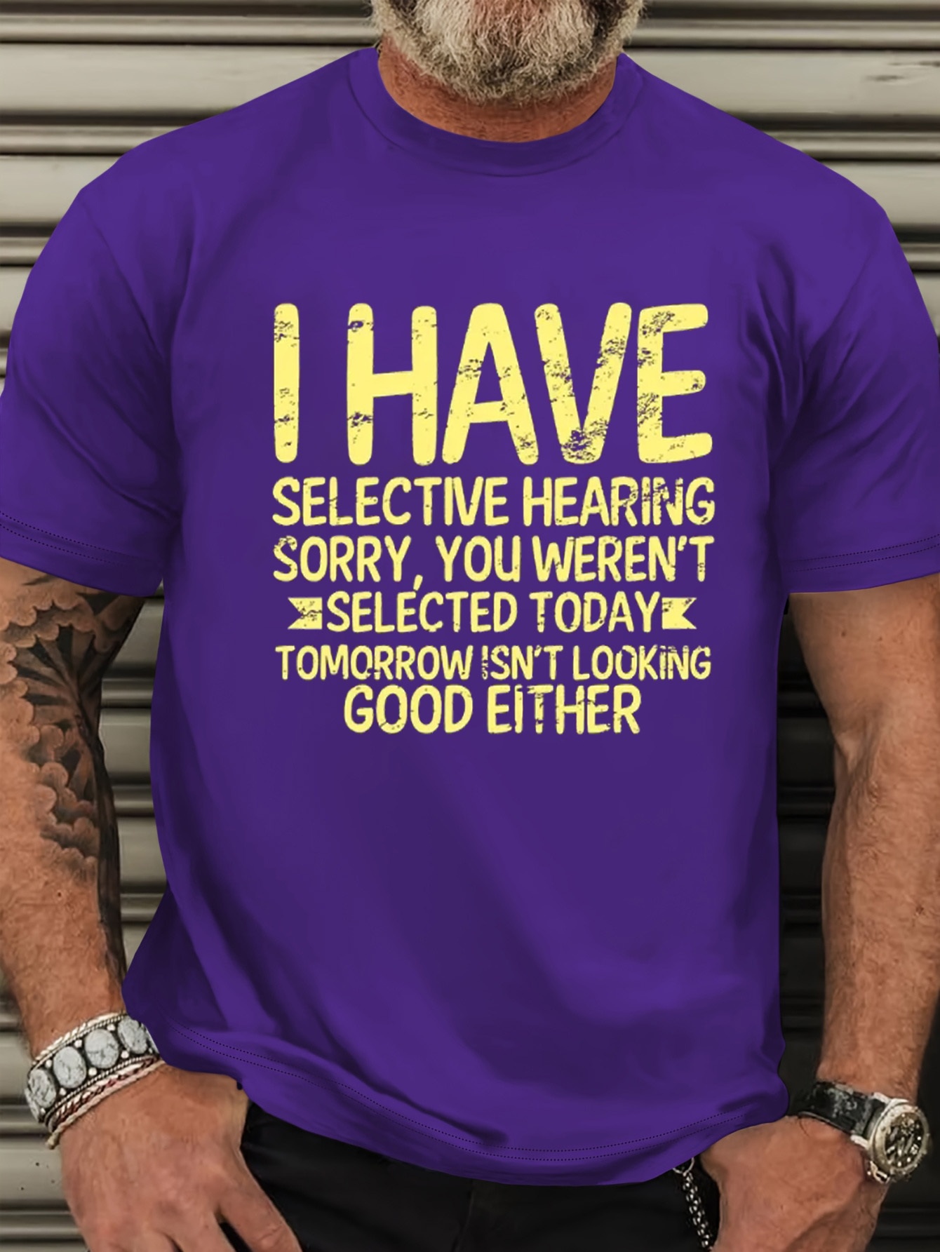 Men's Plus Size Funny T-Shirt - 