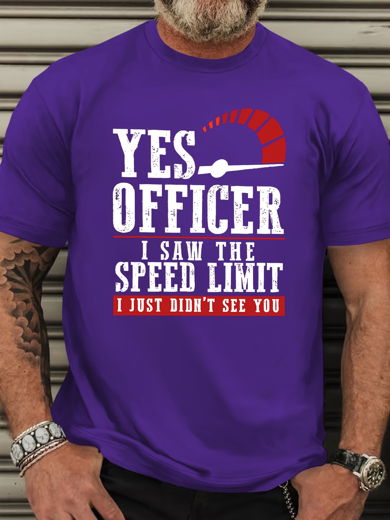 Plus Size Men's Casual Crew Neck T-Shirt - 