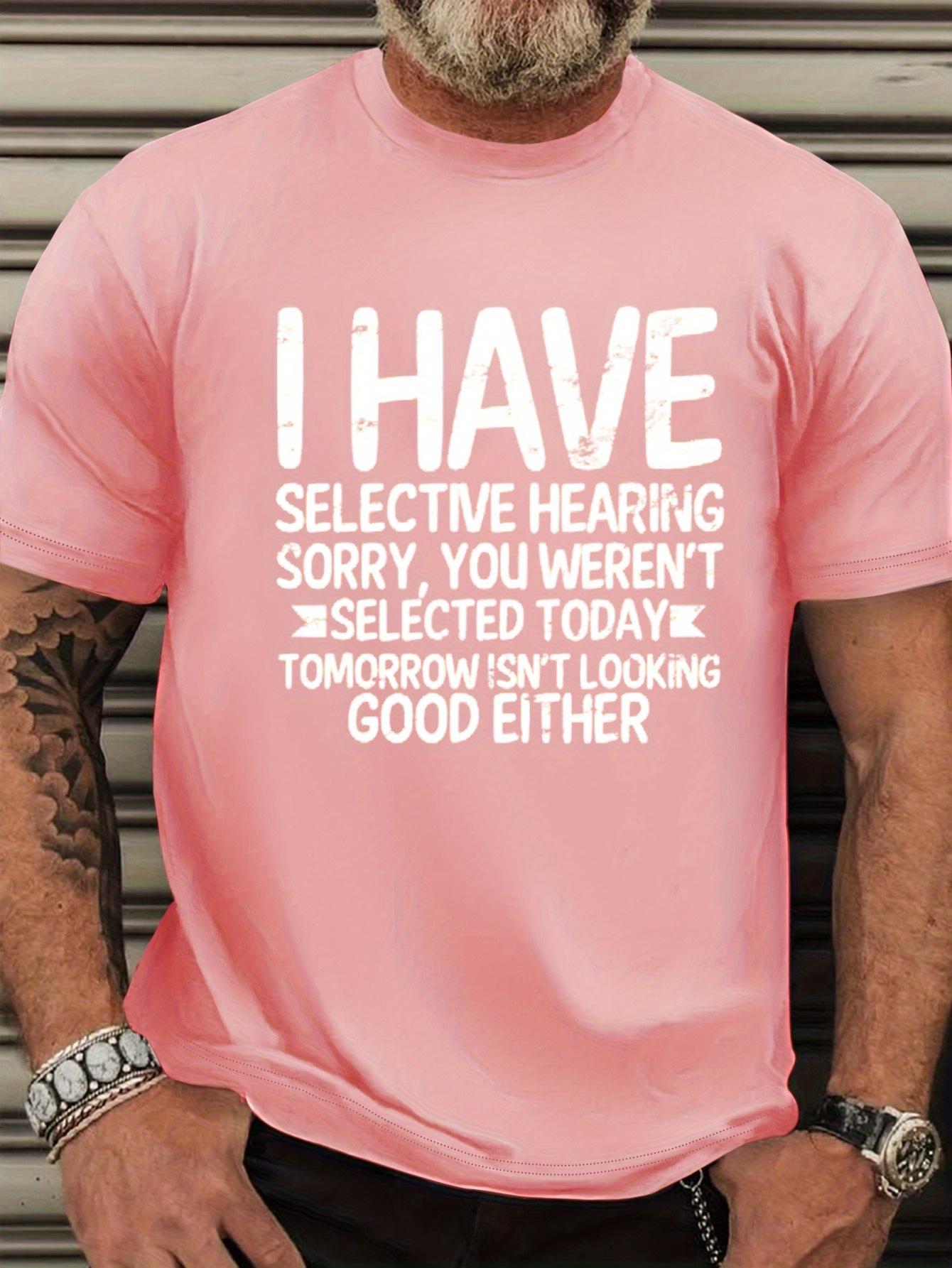 Men's Plus Size Funny T-Shirt - 