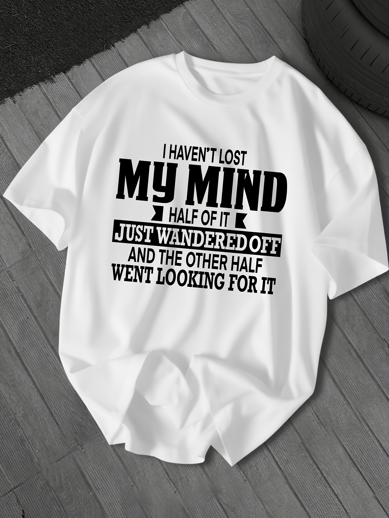 Men's Plus Size Funny T-Shirt - 